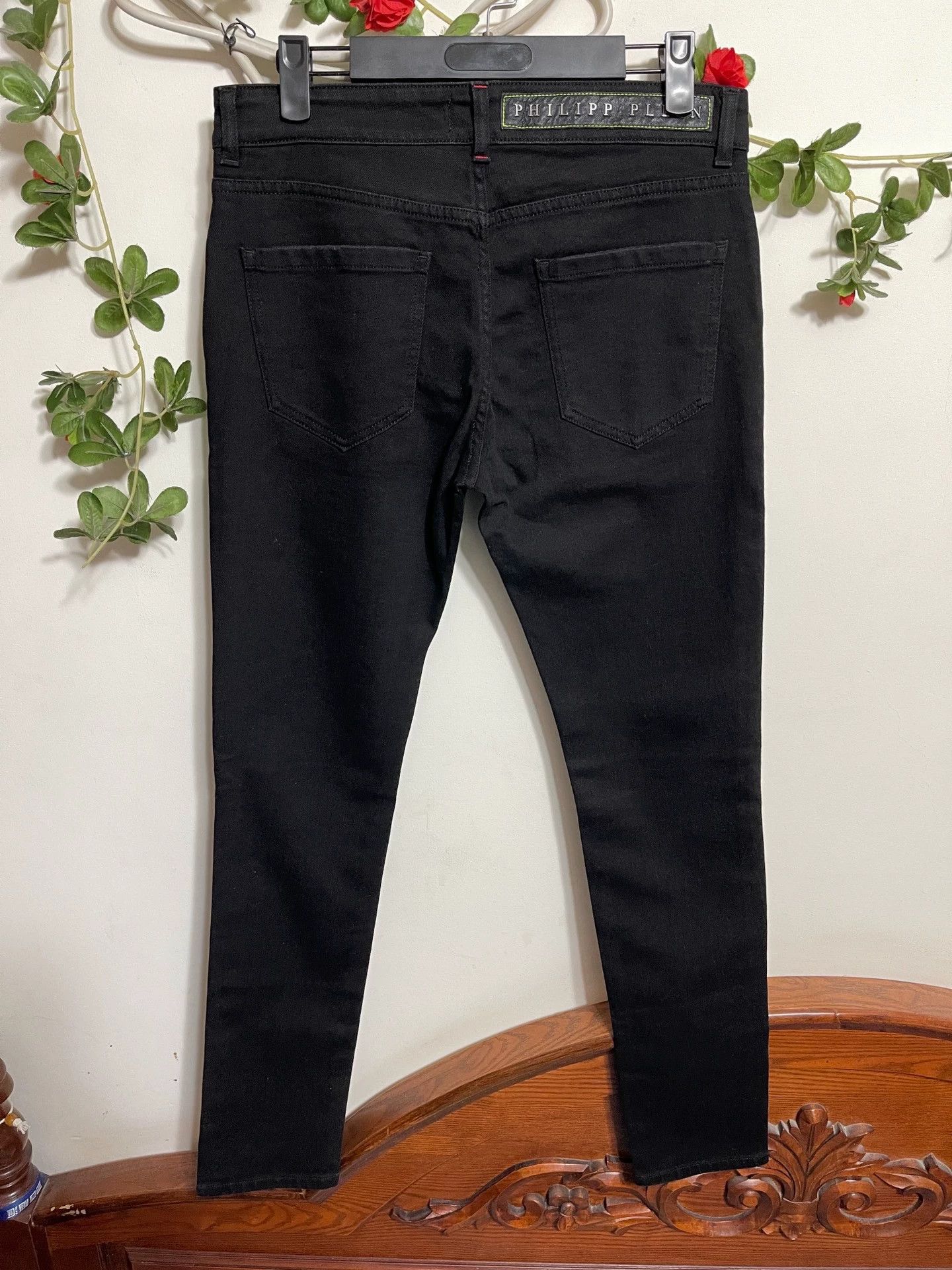 Philipp Plein Philipp Plein Stretch Slim Black Jeans 32 Size US 32 / EU 48 - 2 Thumbnail