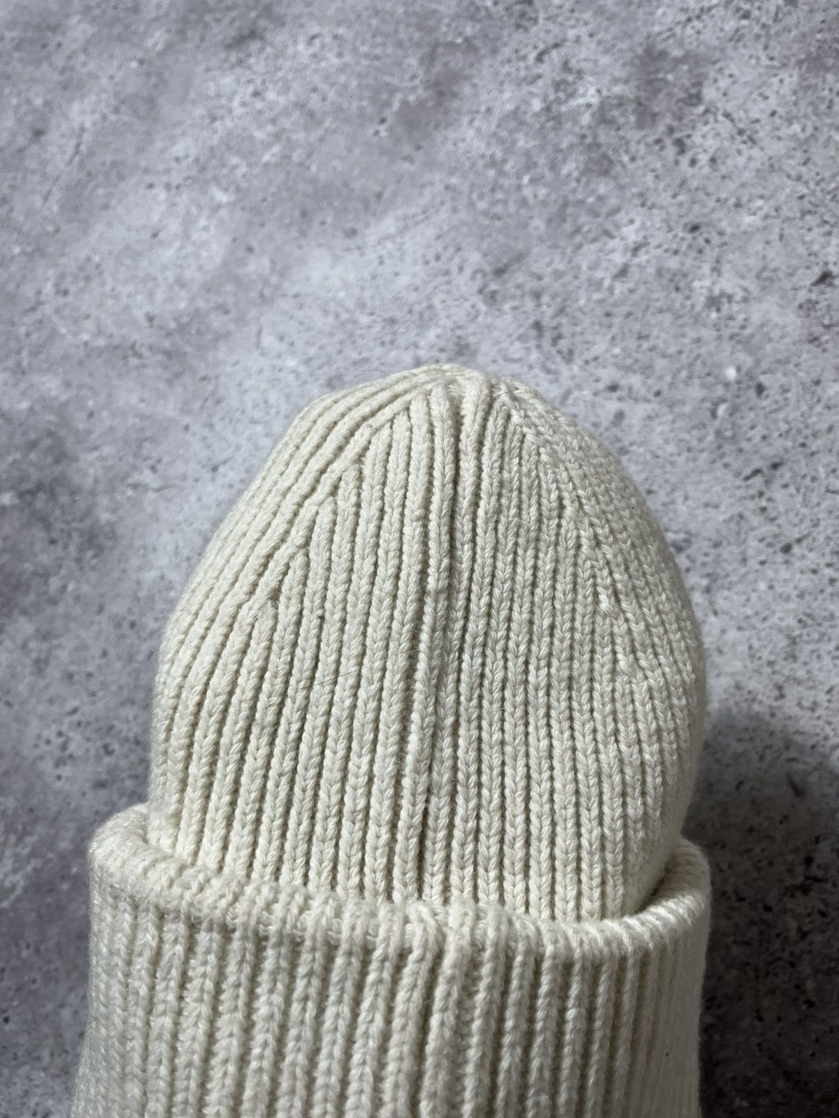 Acne Studios Acne Studios Pansy N Face Ribbed Knit Beanie Hat Wool Unisex Size ONE SIZE - 5 Thumbnail