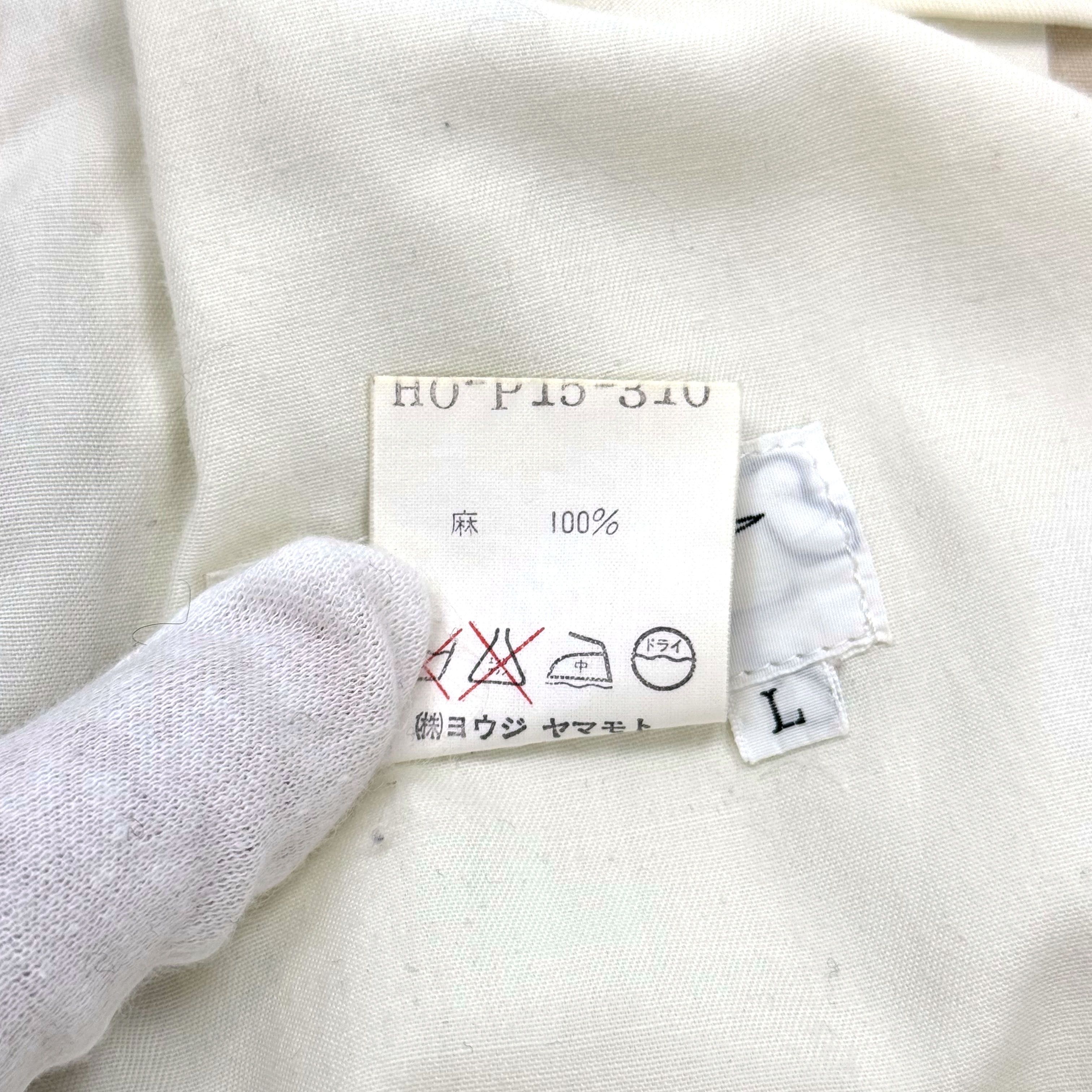 Yohji Yamamoto SS93 'UP' Print Linen Suit [SAMPLE] Size 48L - 11 Thumbnail