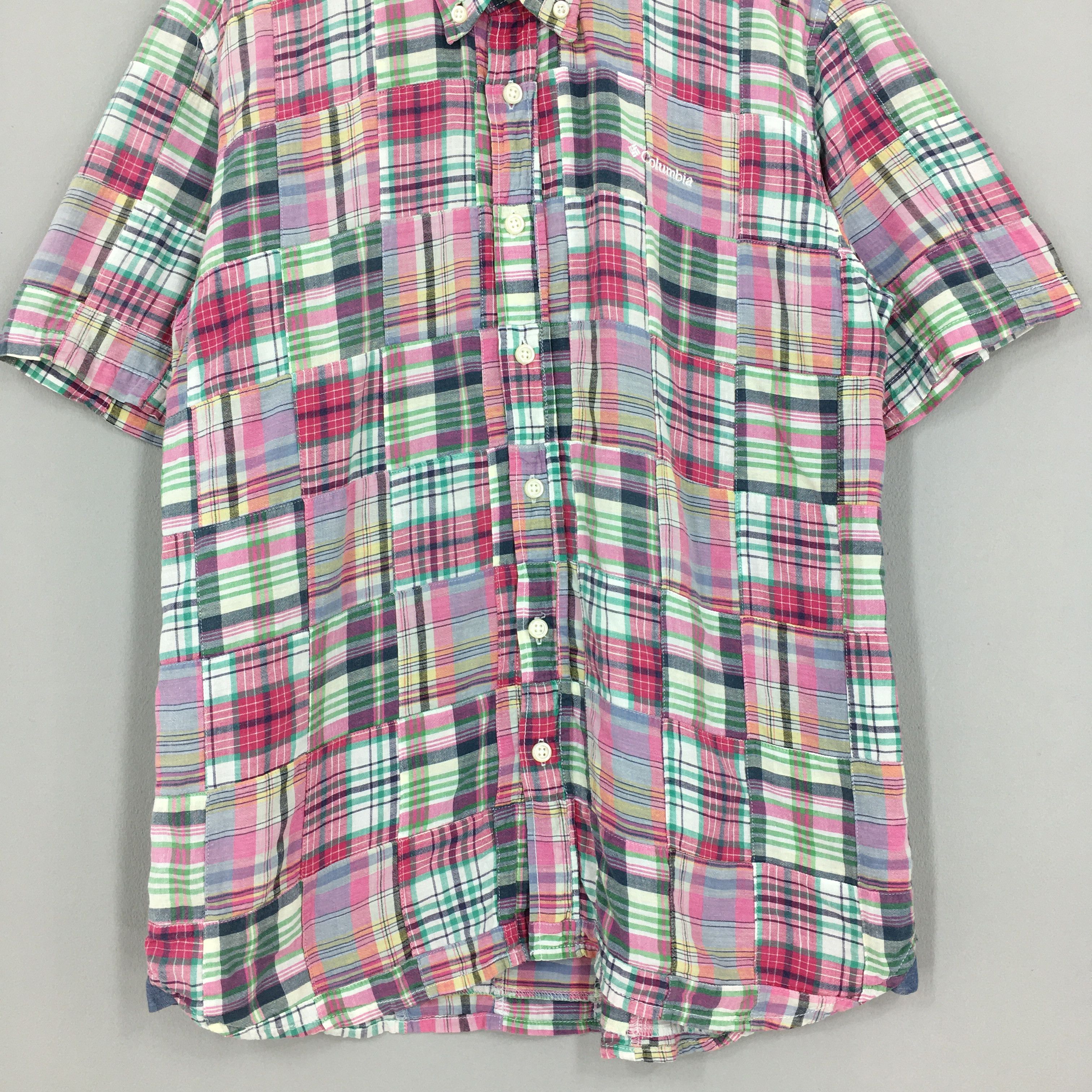Columbia Vintage Columbia Sportswear Patchwork Checkered Flannel Size US XL / EU 56 / 4 - 3 Thumbnail