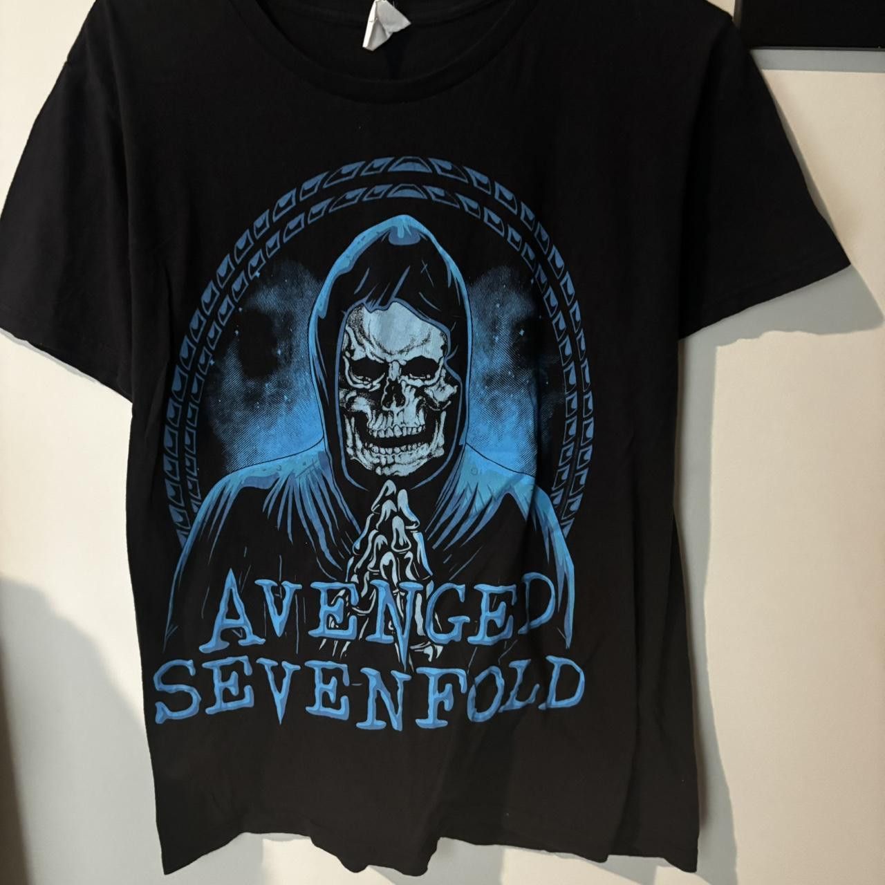 Band Tees 2000s Black Y2K Avenged Sevenfold Grim Reaper Band T Shirt Size US L / EU 52-54 / 3 - 1 Thumbnail