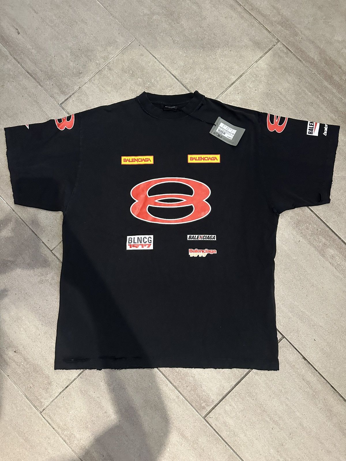 Balenciaga Balenciaga Sponsor Logo T-shirt Size US L / EU 52-54 / 3 - 1 Thumbnail