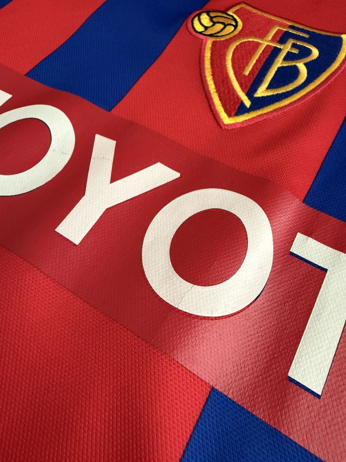 Nike FC Basel 2001-02 Home Shirt #13 GIMENEZ MATCH ISSUE UI CUP Size US XL / EU 56 / 4 - 5 Thumbnail
