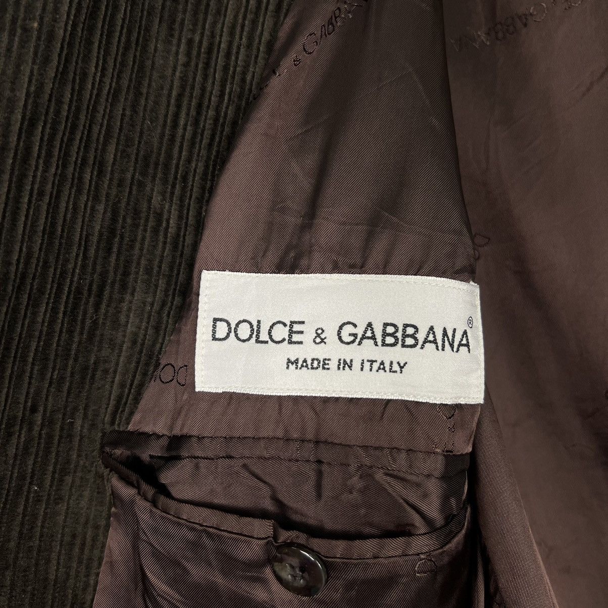 Dolce & Gabbana 🔥 DOLCE & GABBANA CORDUROY BLAZER JACKET MADE IN ITALY Size US M / EU 48-50 / 2 - 13 Thumbnail