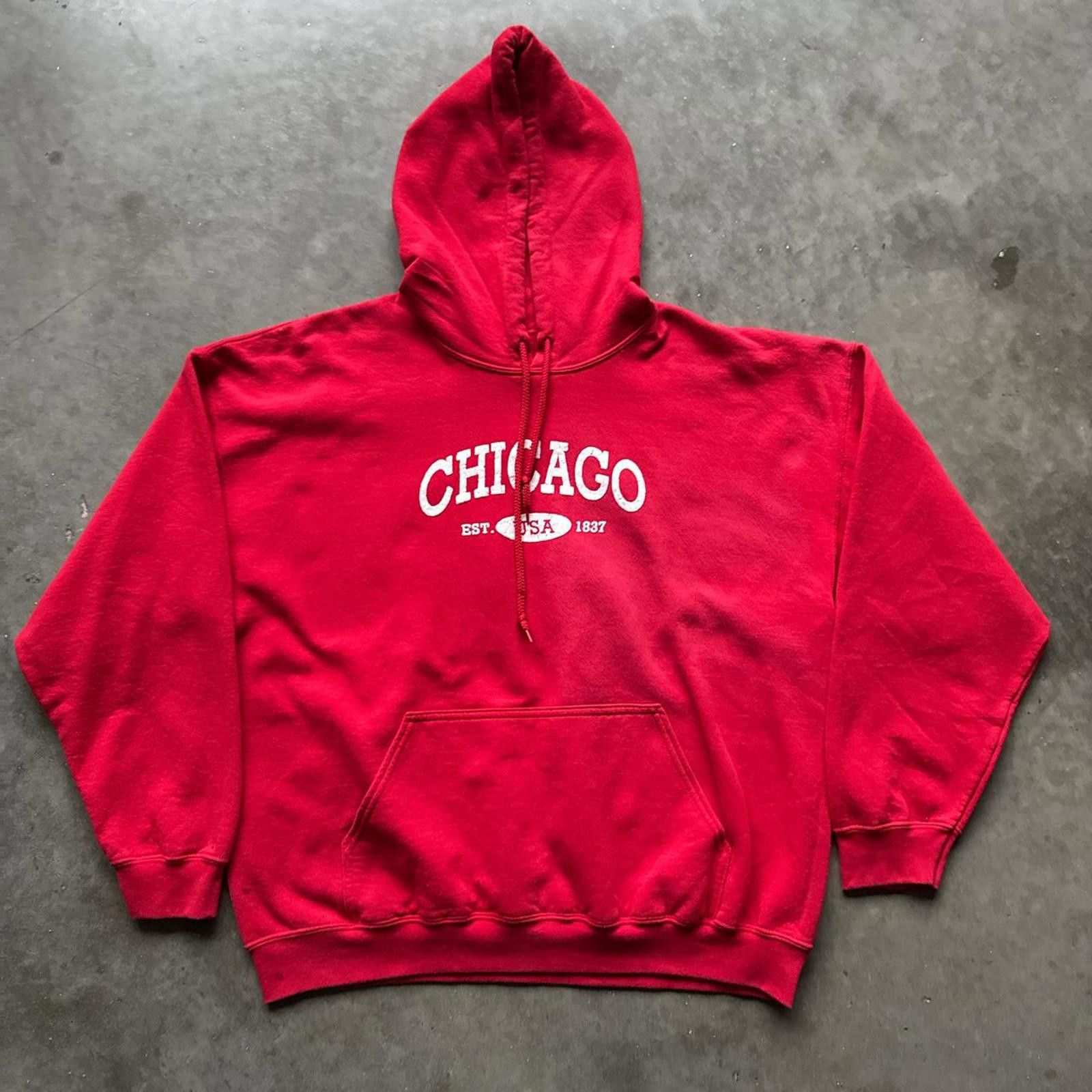Other Chicago “J.Cos Bridgeport” Vintage Y2K Skater Gildan Hoodie Size US XL / EU 56 / 4 - 1 Thumbnail