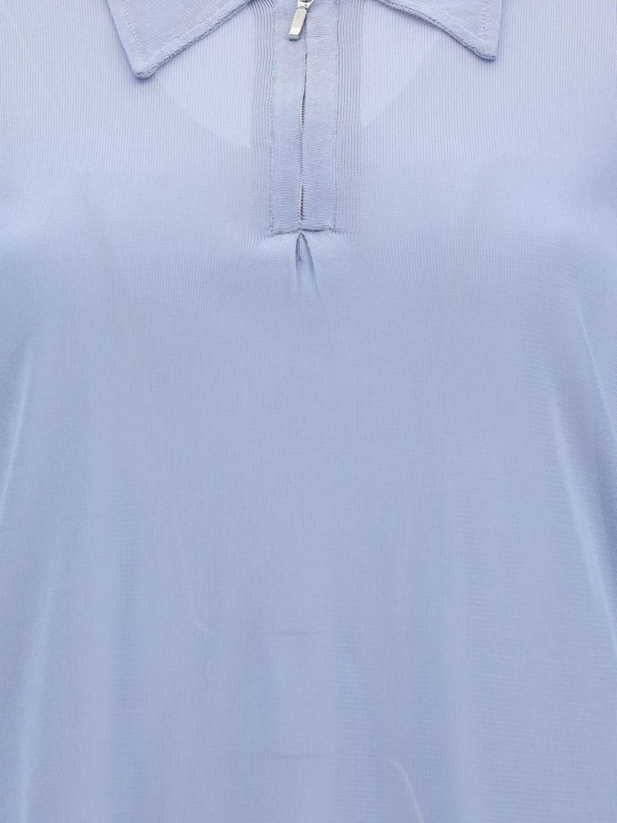Maison Margiela o1y0625 Polo Sweater in Light Blue Size S / US 4 / IT 40 - 4 Thumbnail