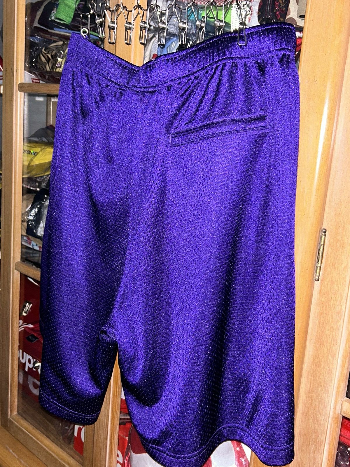 Supreme Supreme Small Box Baggy Mesh Short Purple SS25 Large NEW Size US 34 / EU 50 - 4 Thumbnail