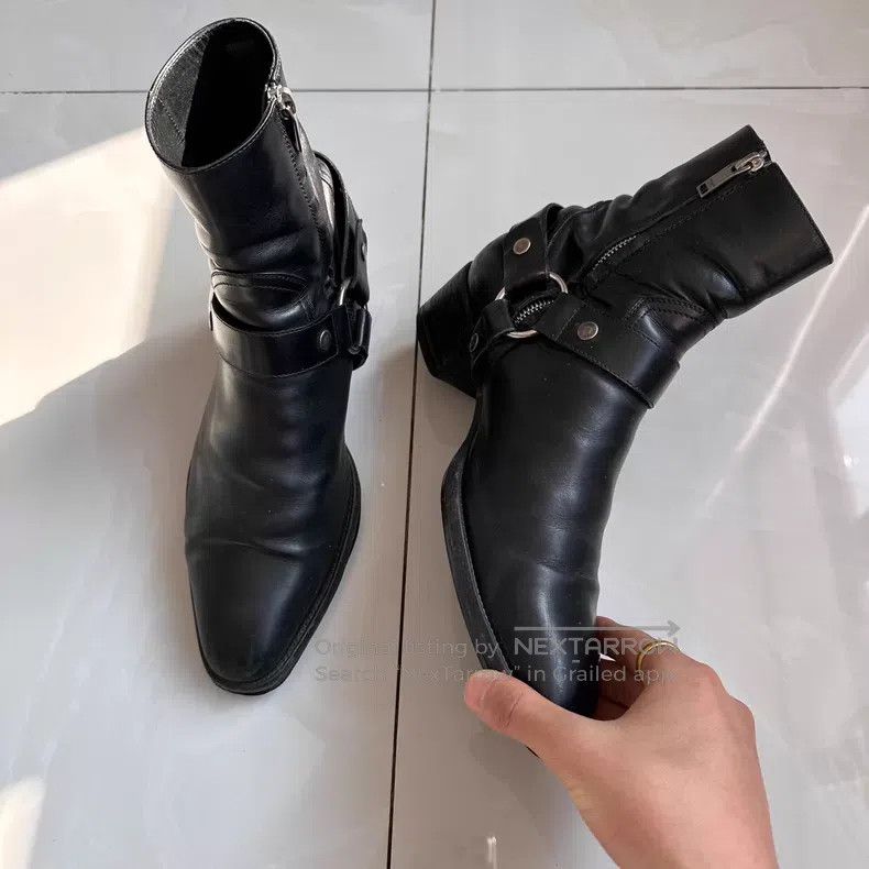 Saint Laurent Paris Saint Laurent Paris Buckle Chelsea Boots Size US 8.5 / EU 41-42 - 2 Thumbnail
