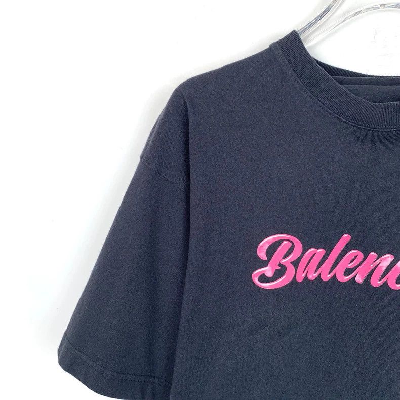 Other Balenciaga Black logo monogrammed cotton crewneck short-sl Size US XS / EU 42 / 0 - 3 Thumbnail