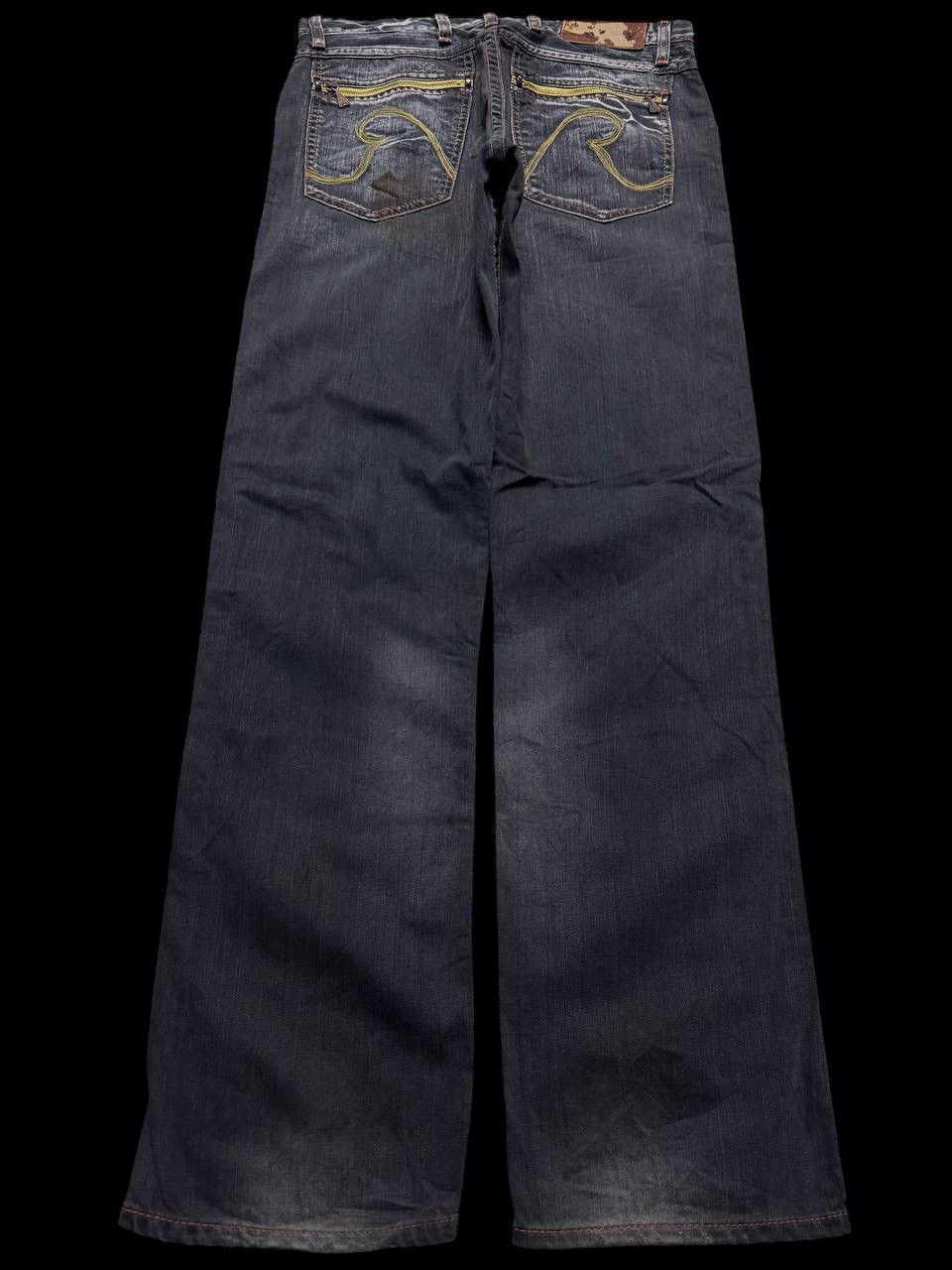 Japanese Brand SICK Vintage Replay Smoke Washed Style Distressed Denim Jean Size US 31 - 1 Thumbnail