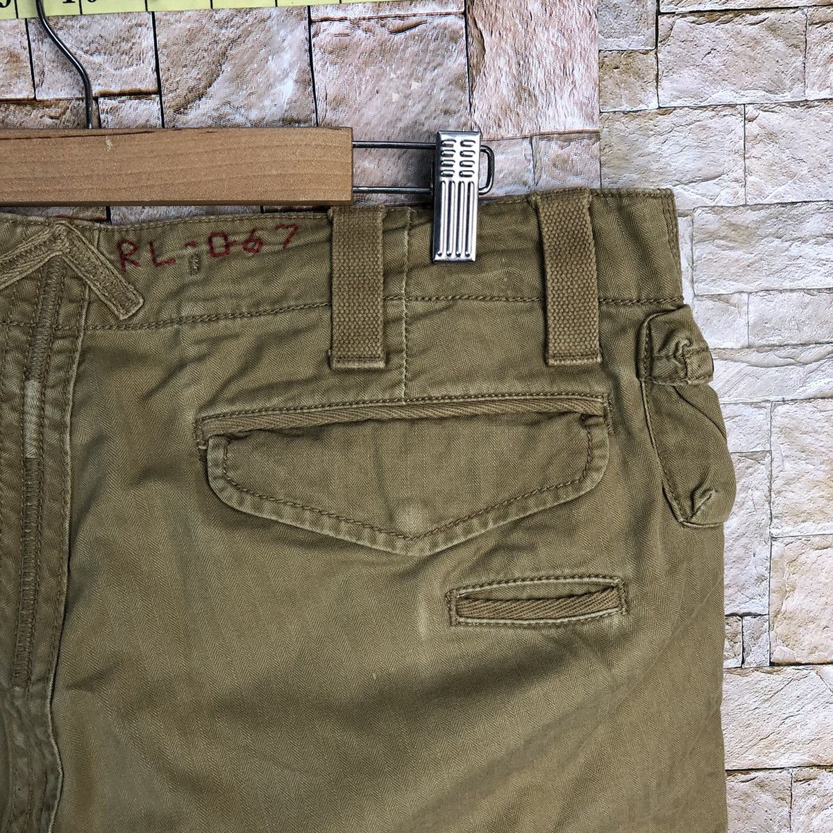 Polo Ralph Lauren DL Ralph Lauren double knee 3d pocket Cargo Pants #A140 Size US 35 - 20 Thumbnail