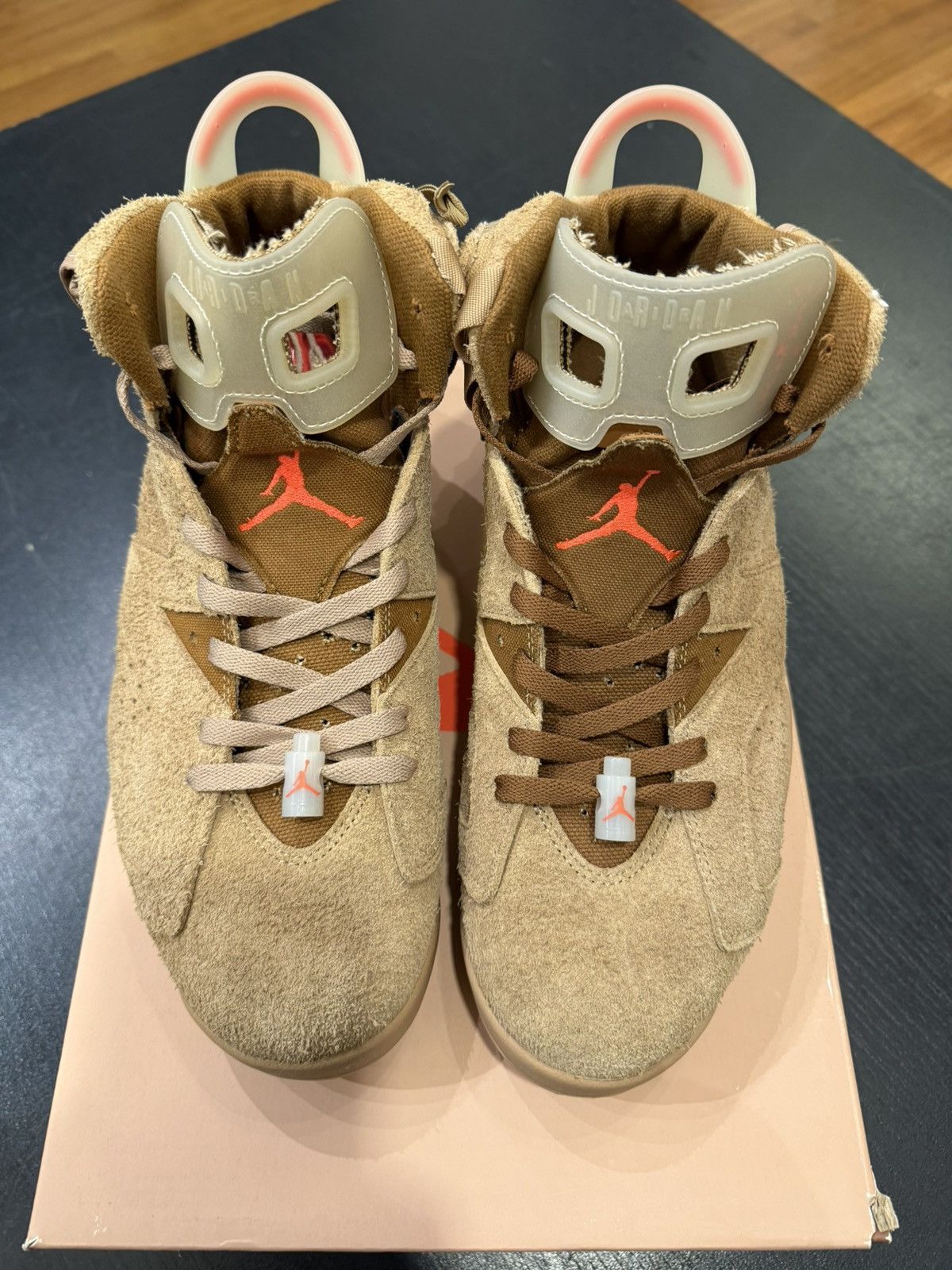 Jordan Brand Jordan 6 Retro ‘Travis Scott Khaki’ Size US 12 / EU 45 - 4 Thumbnail