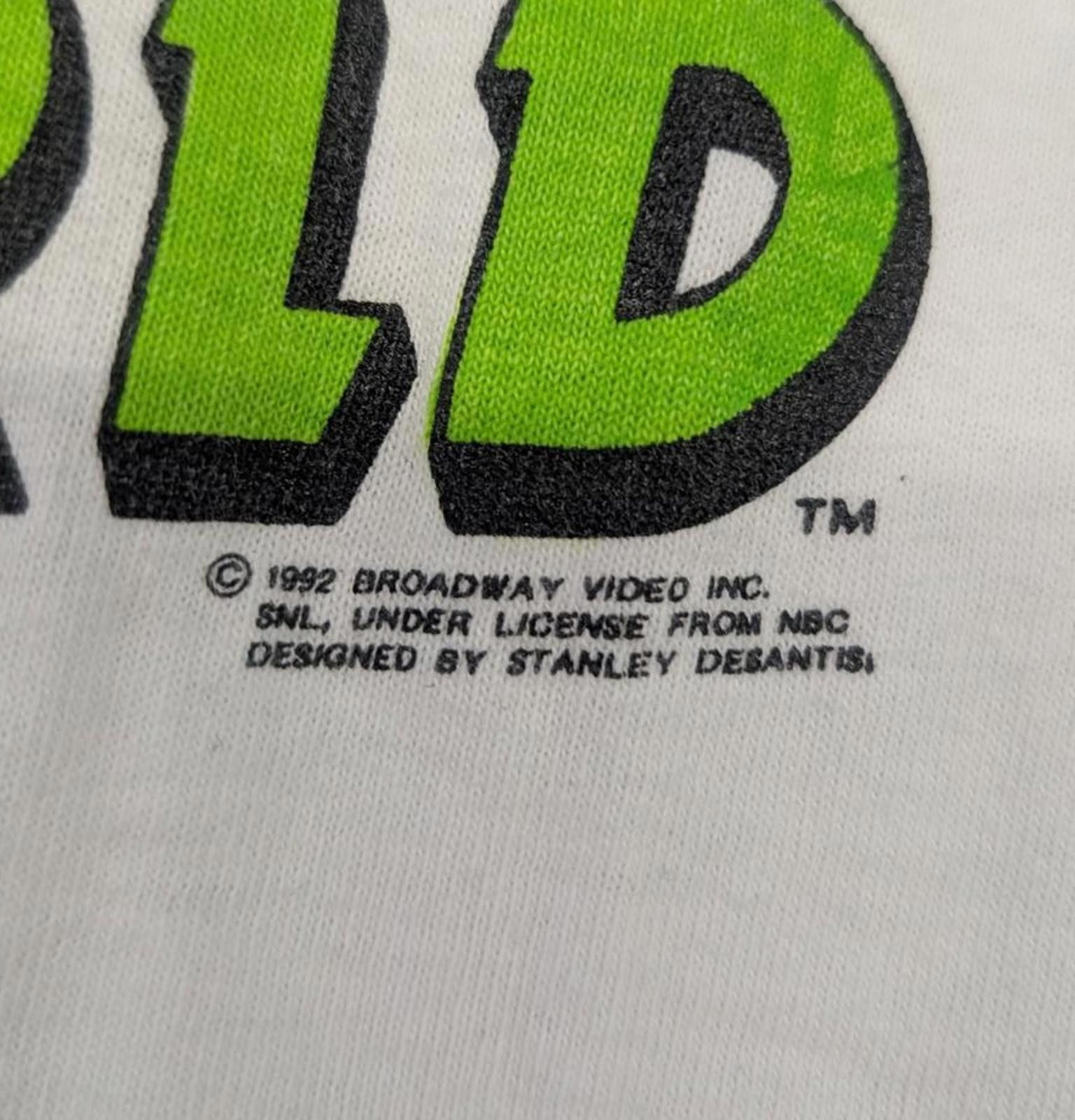 Fruit Of The Loom Vintage 90s Wayne's World Dream Sequence SNL T-shirt Size US XL / EU 56 / 4 - 3 Thumbnail