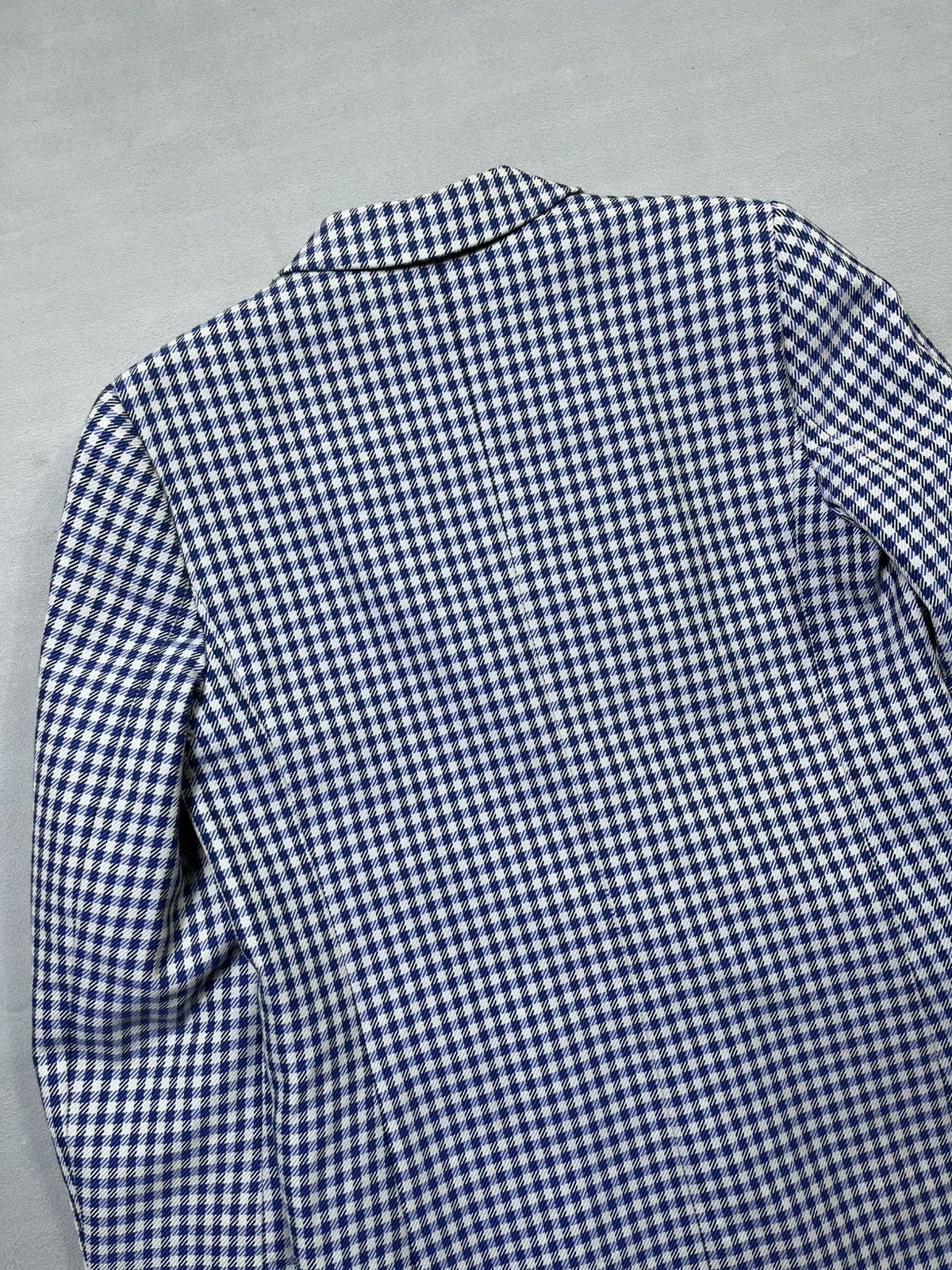 Sandro Sandro Blue Houndstooth Single-Breasted Jacket Size XS / US 0-2 / IT 36-38 - 15 Thumbnail