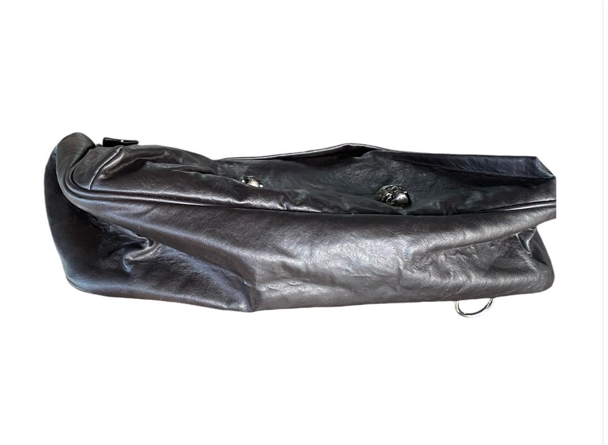 Jean Paul Gaultier Vintage Jean Paul Gaultier JPG Skull Brown Leather Handbag Size ONE SIZE - 6 Thumbnail