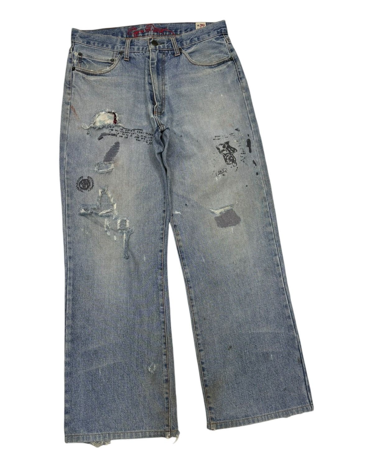 Kapital RARE‼️BAGGY JEANS BOOTCUT EZRA FITCH DENIM LGB STYLE Size US 31 - 3 Thumbnail