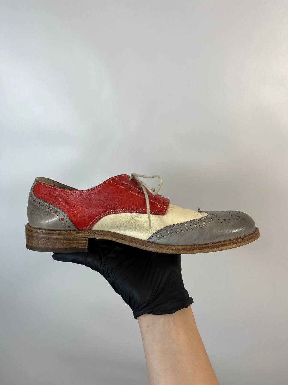 Other MOMINO OXFORD BROGUE SHOES LEATHER WINGTIP SIZE EU 38 US 6 Size US 6 / EU 39 - 6 Thumbnail