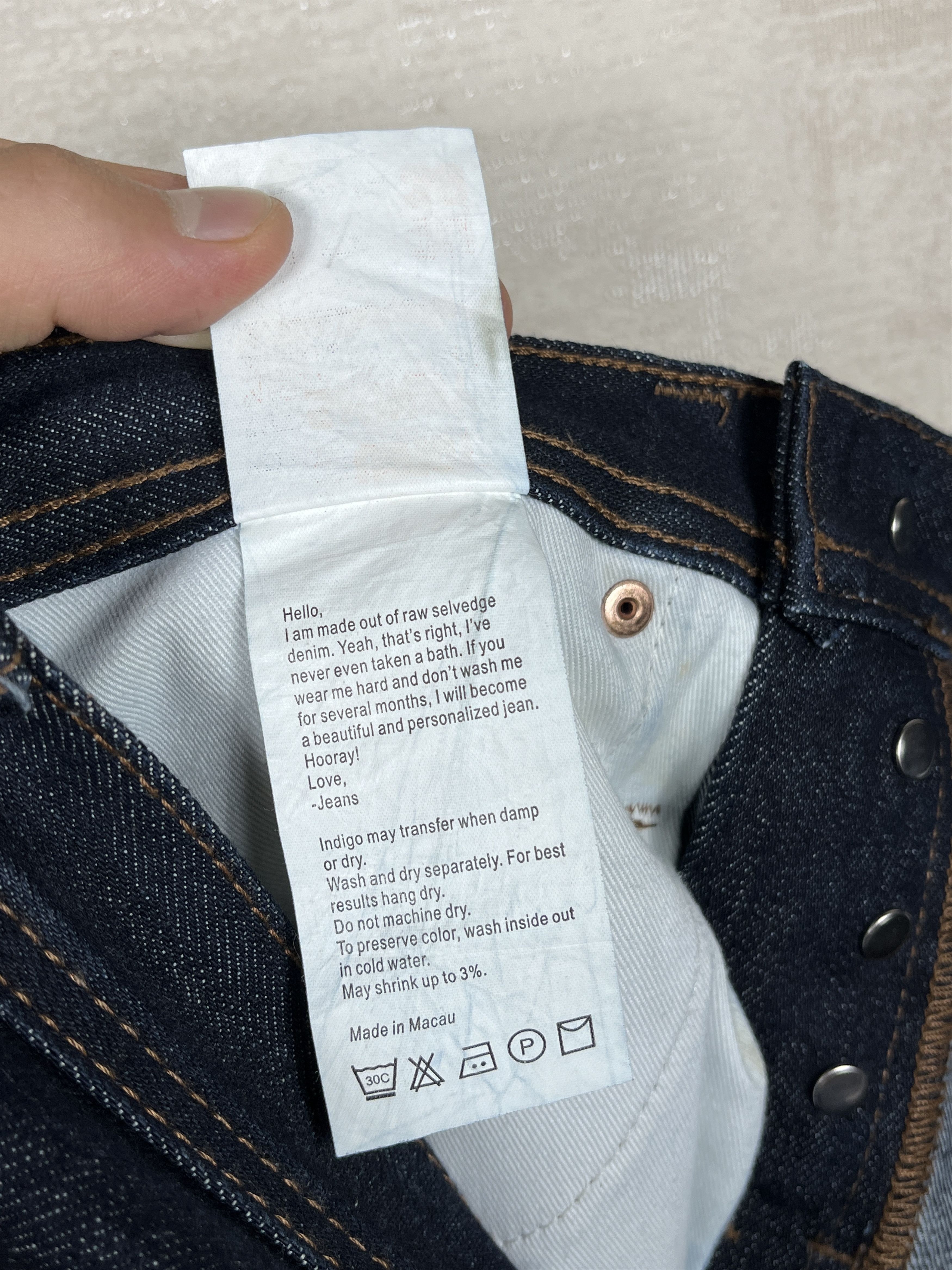 The Unbranded Brand The Unbranded Brand 14.5 oz Selvedge Jeans Skinny Fit Size US 30 / EU 46 - 22 Thumbnail