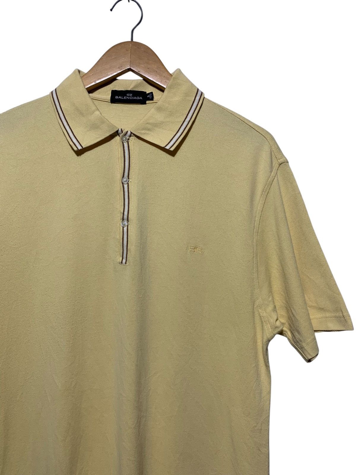 Balenciaga 90s Balenciaga taped collar polo shirt Size US M / EU 48-50 / 2 - 2 Thumbnail