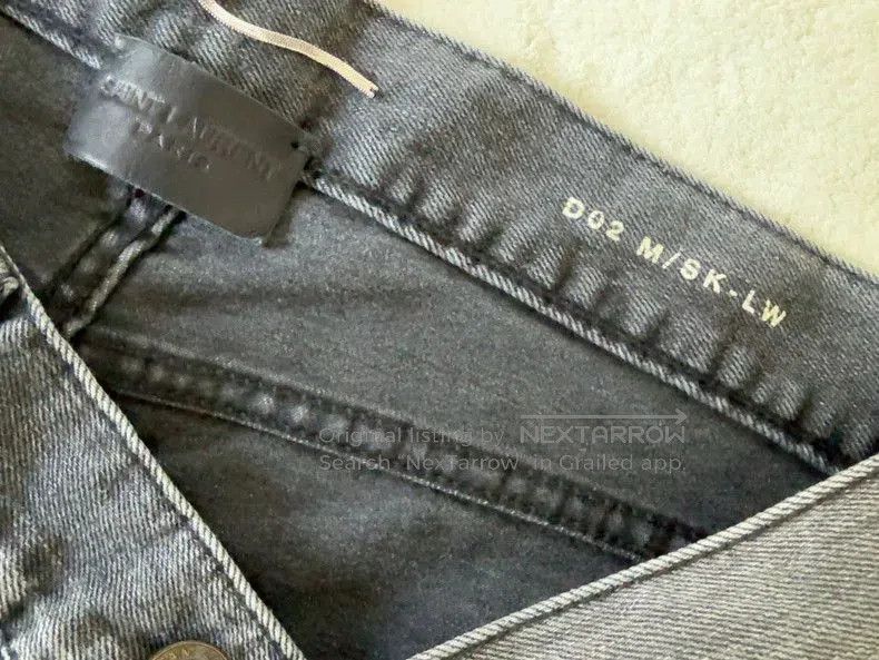 Saint Laurent Paris Saint Laurent Gray Denim Jeans Size 30. Size US 30 / EU 46 - 8 Thumbnail