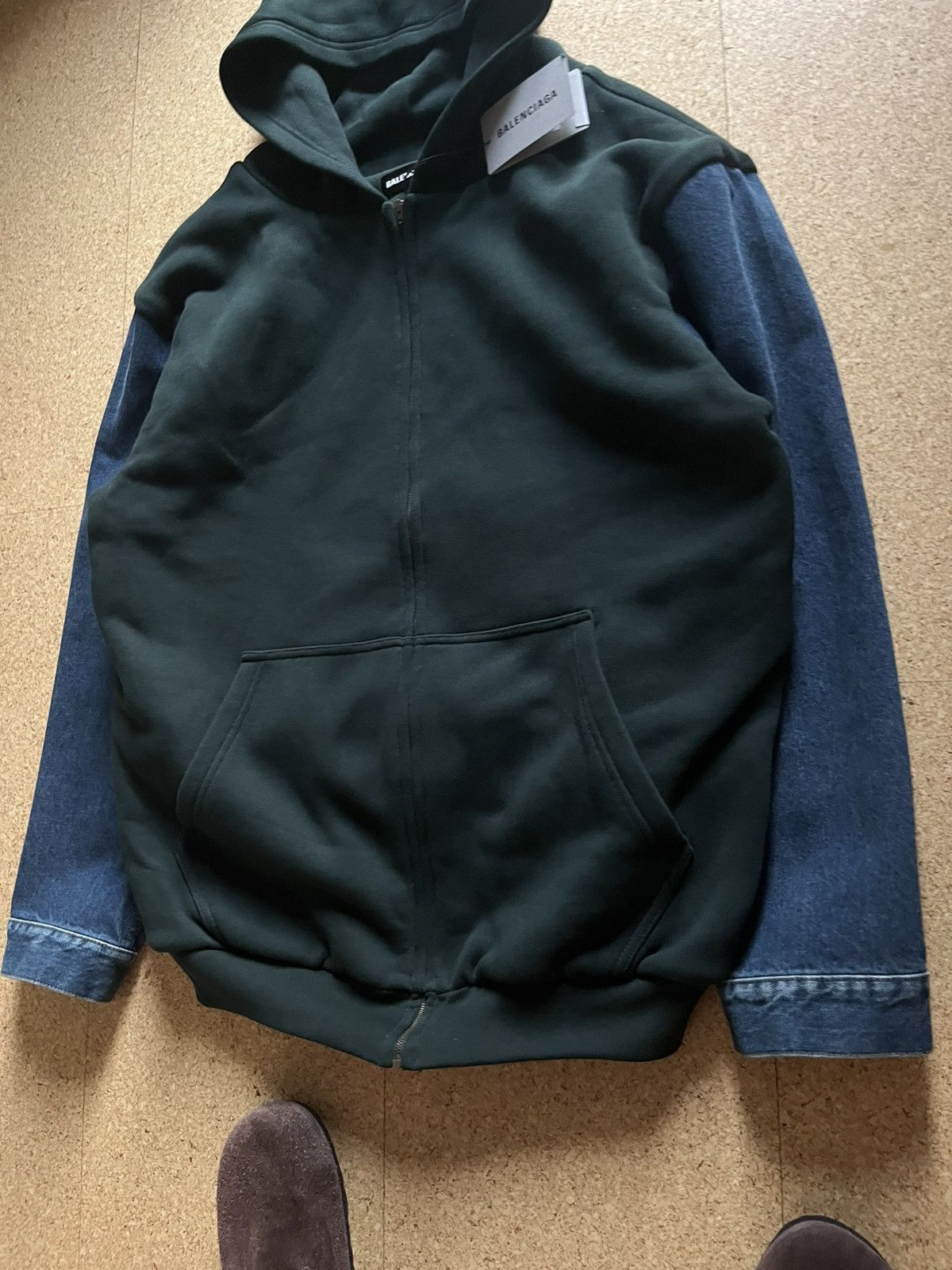 Balenciaga *[Balenciaga] Balenciaga 18AW Twin Set Jeansjacke Mehrlagig Size US L / EU 52-54 / 3 - 12 Thumbnail