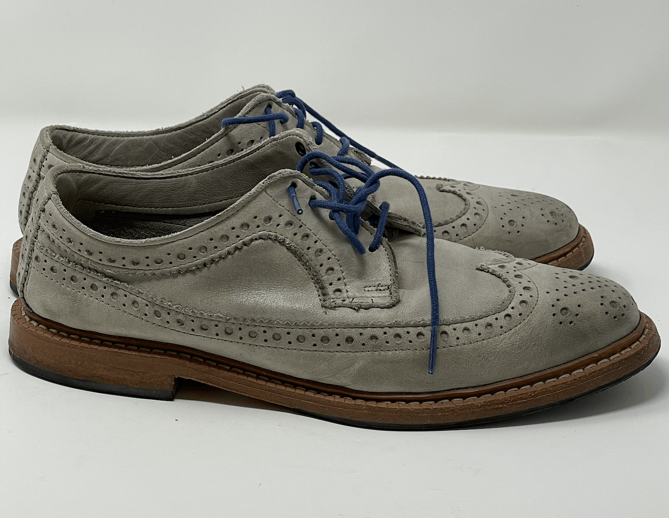 Allen Edmonds Allen Edmonds Banchory Gray Nubuck Oxford Shoes 8 / 8.5 Size US 8 / EU 41 - 1 Thumbnail