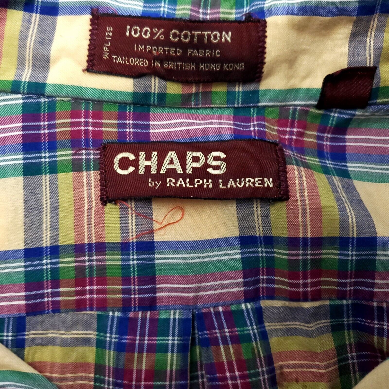 Chaps Chaps Ralph Lauren Cotton Yellow Pink Green Blue Plaid XL Dr Size US XL / EU 56 / 4 - 6 Thumbnail
