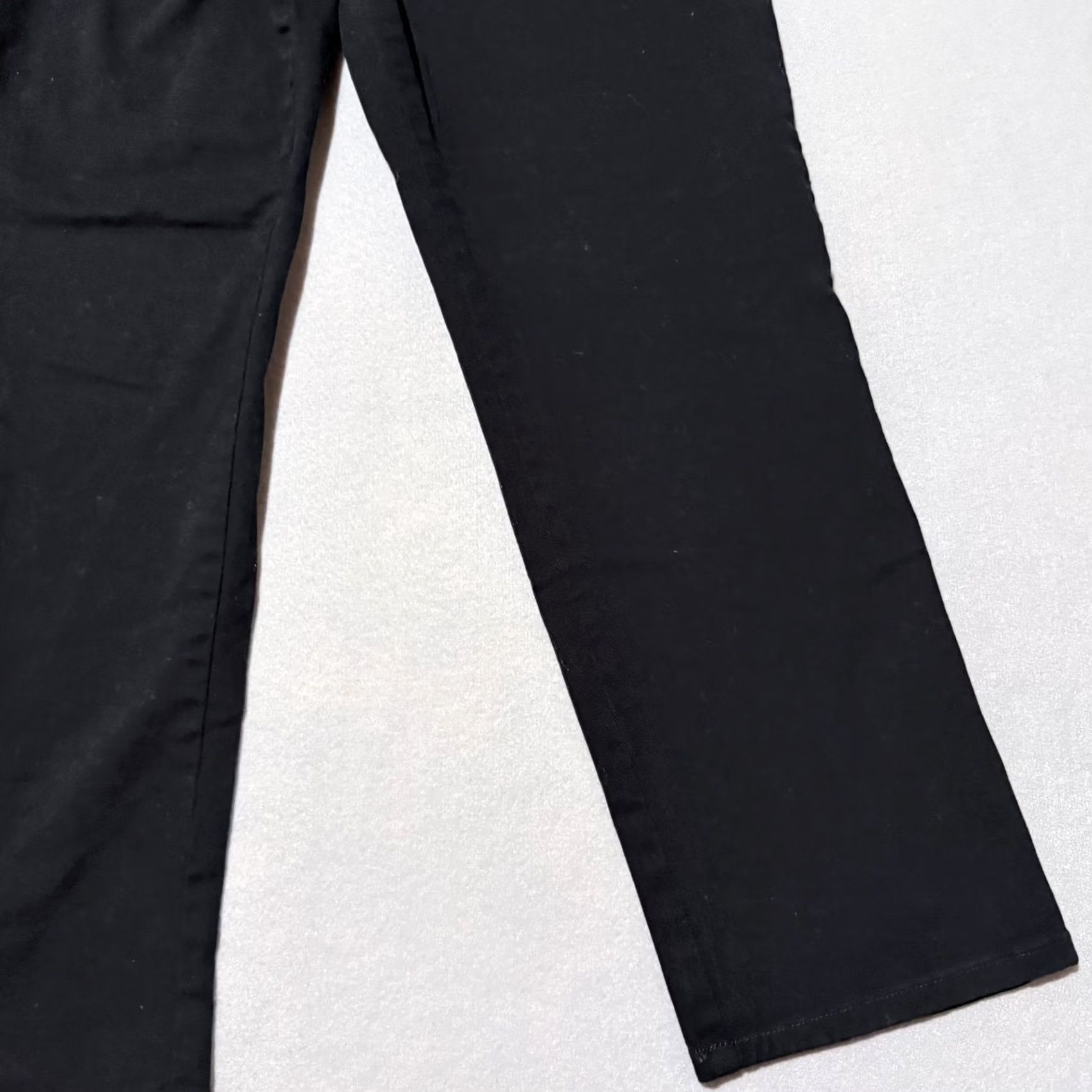 Gloria Vanderbilt Gloria Vanderbilt Amanda Jeans Womens Black Denim Stretch Mid Rise Straight - 12 Size 34" / US 12 / IT 48 - 6 Thumbnail