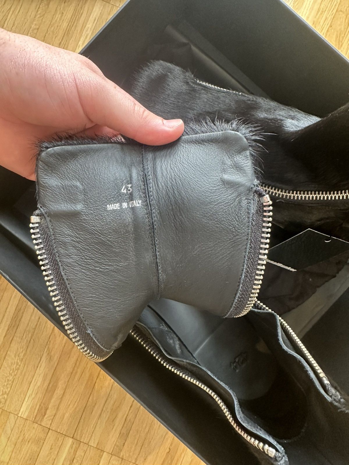 424 424 double zip ponyhair boot Size US 9.5 / EU 42-43 - 9 Thumbnail