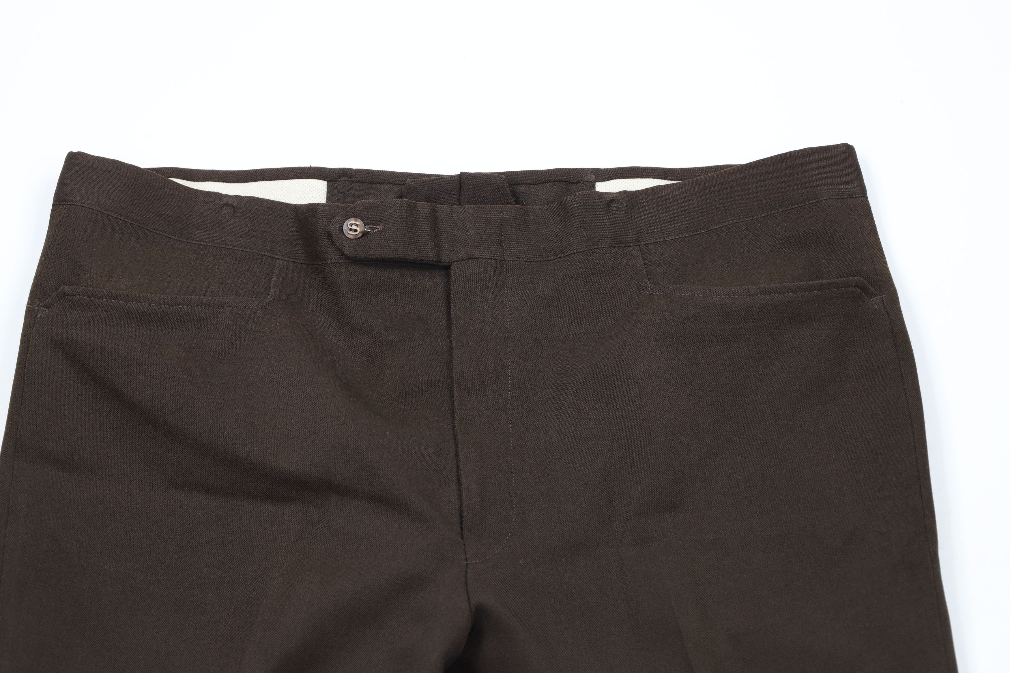 Vintage Vintage 70s Streetwear Bell Bottoms Chino Pants Brown USA Size US 42 / EU 58 - 2 Thumbnail