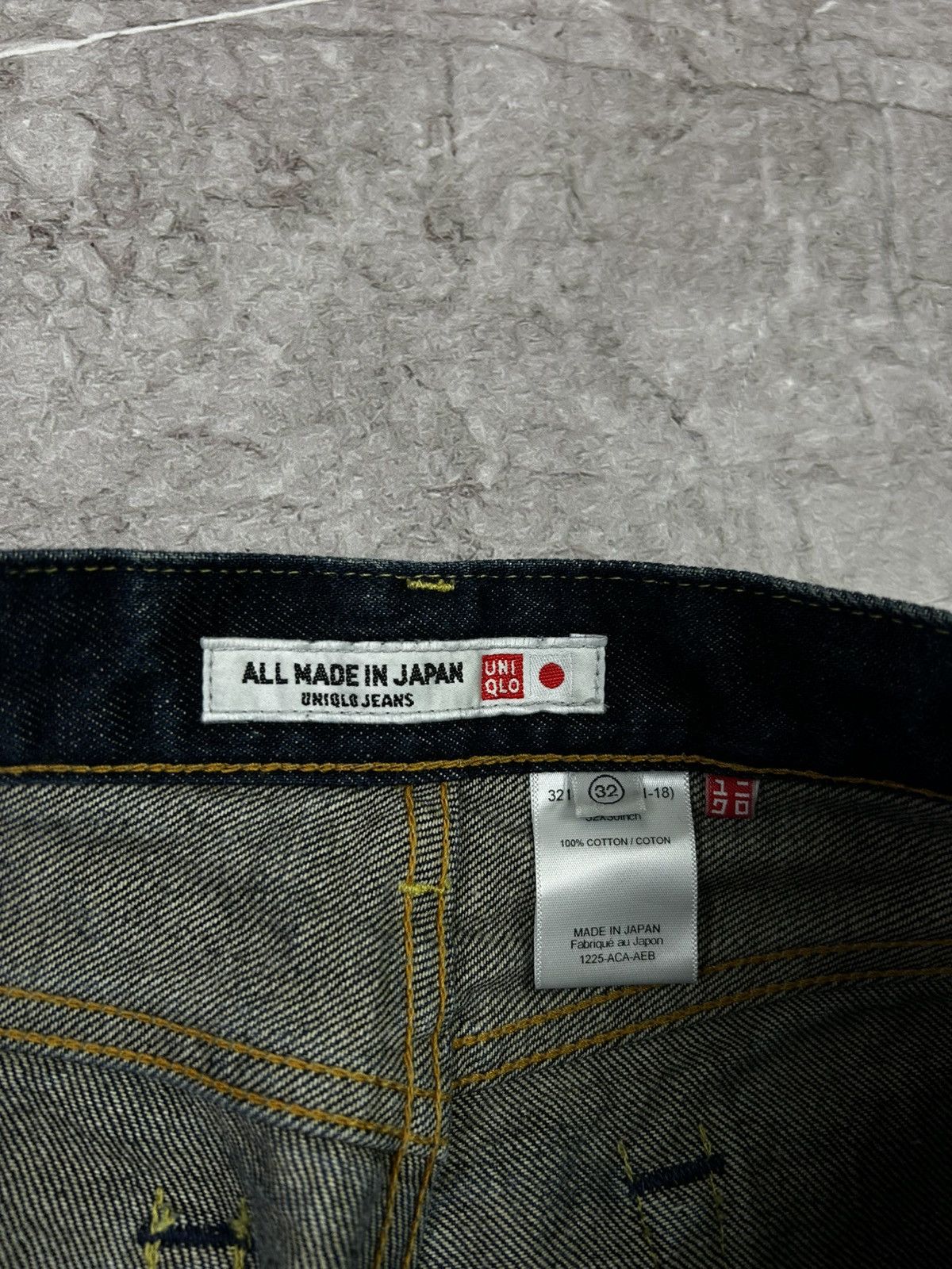 Blue Blue Japan × Japanese Brand × Uniqlo Uniqlo All Made in Japan Selvedge Navy Denim Pants Size US 32 / EU 48 - 10 Thumbnail