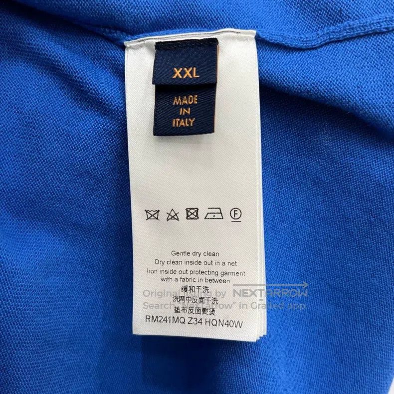Louis Vuitton Louis Vuitton Blue sleeve embossed full print knit short s Size US XXL / EU 58 / 5 - 5 Thumbnail