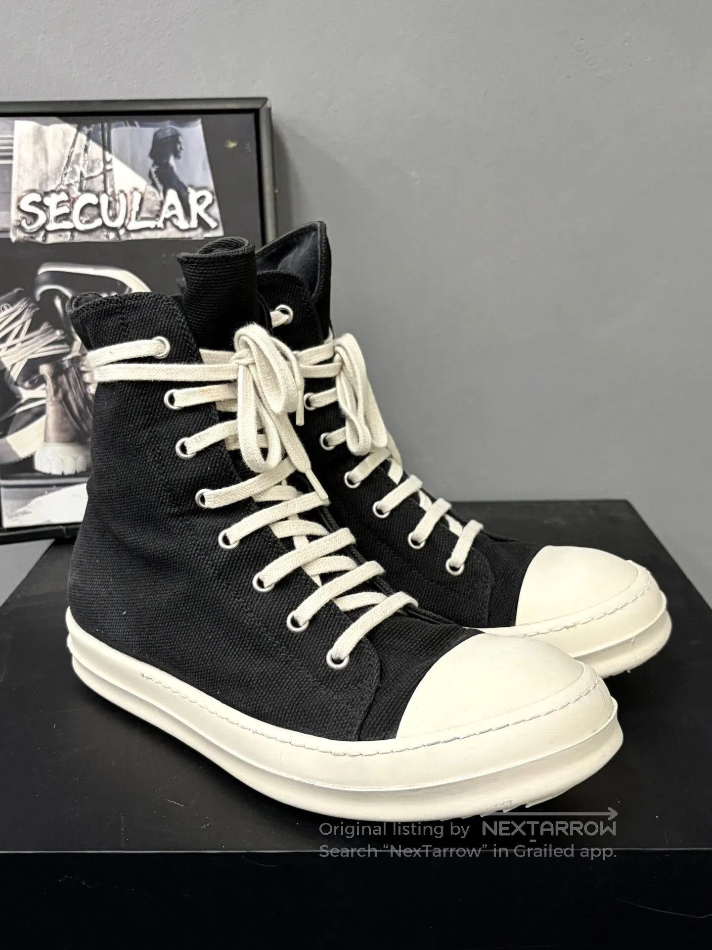 Rick Owens Drkshdw Rick Owens Drkshd Canvas High. Size US 7 / EU 40 - 3 Thumbnail