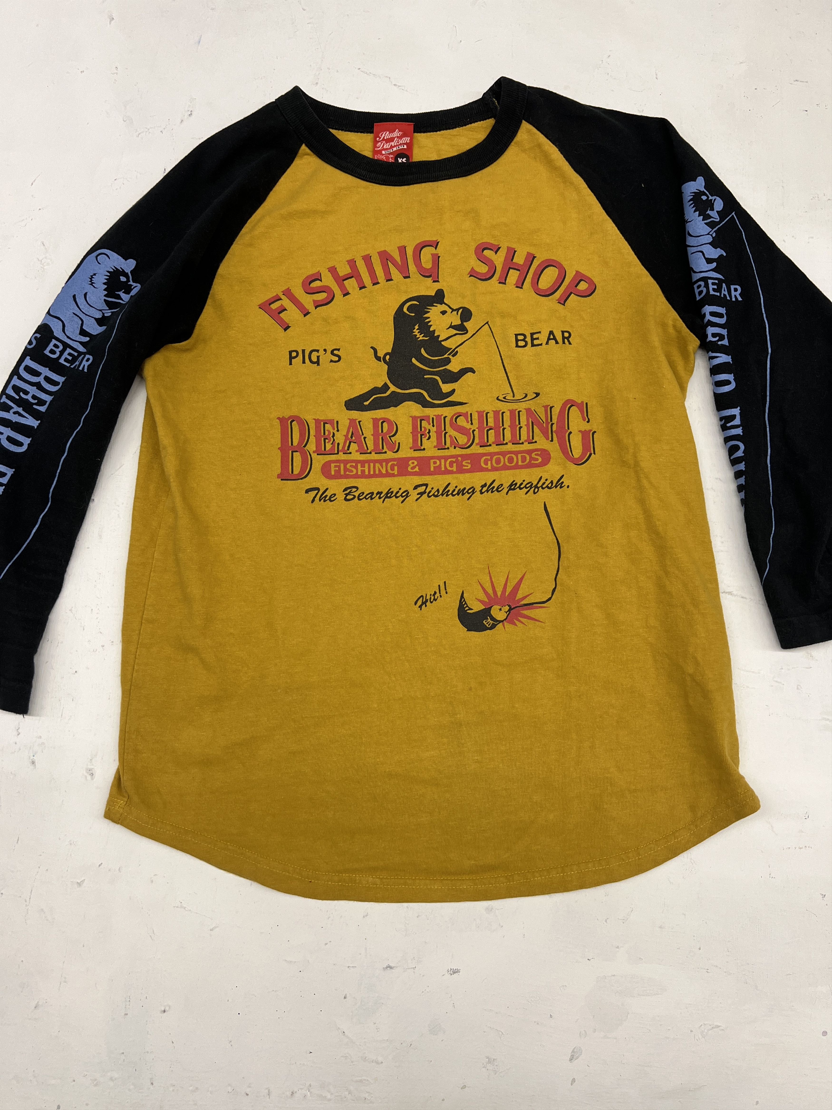 Studio D'Artisan Studio D'Artisan Bear Fishing Raglan Graphic Tee Size XS / US 0-2 / IT 36-38 - 4 Thumbnail