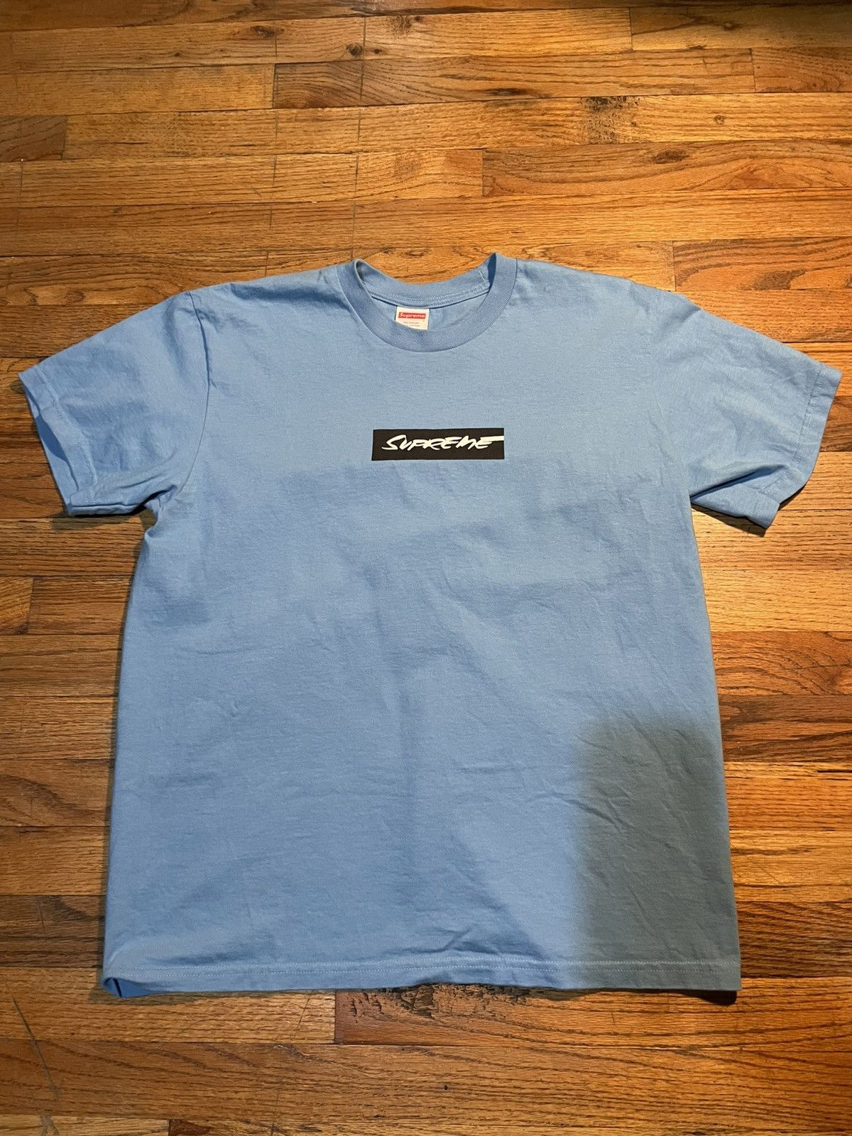 Supreme Supreme x Futura Box Logo Tee Blue Size Medium Size US M / EU 48-50 / 2 - 2 Thumbnail