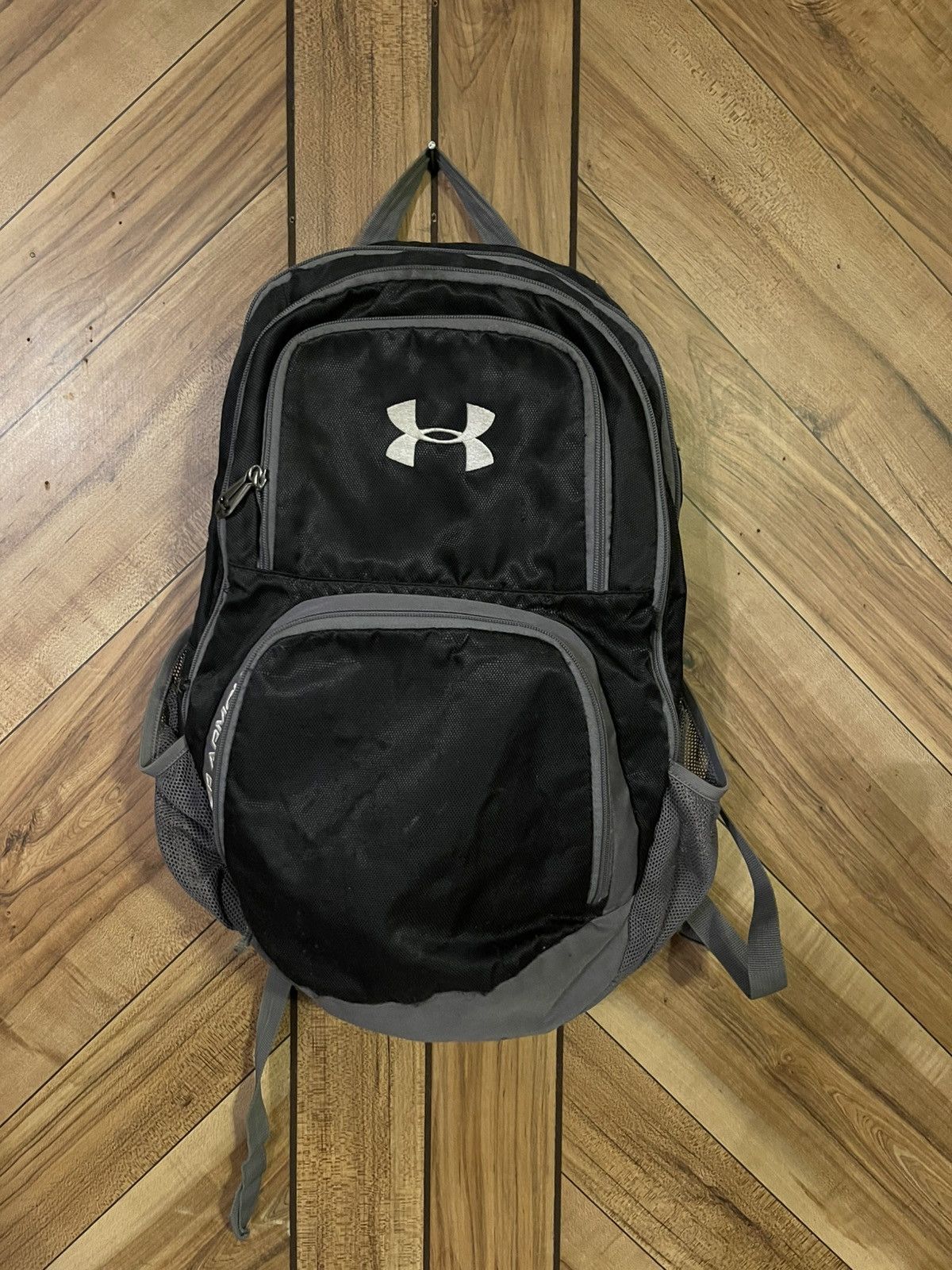 Under Armour Under Armour Hustle Storm Black Backpack Hiking Travel Bag Size ONE SIZE - 3 Thumbnail