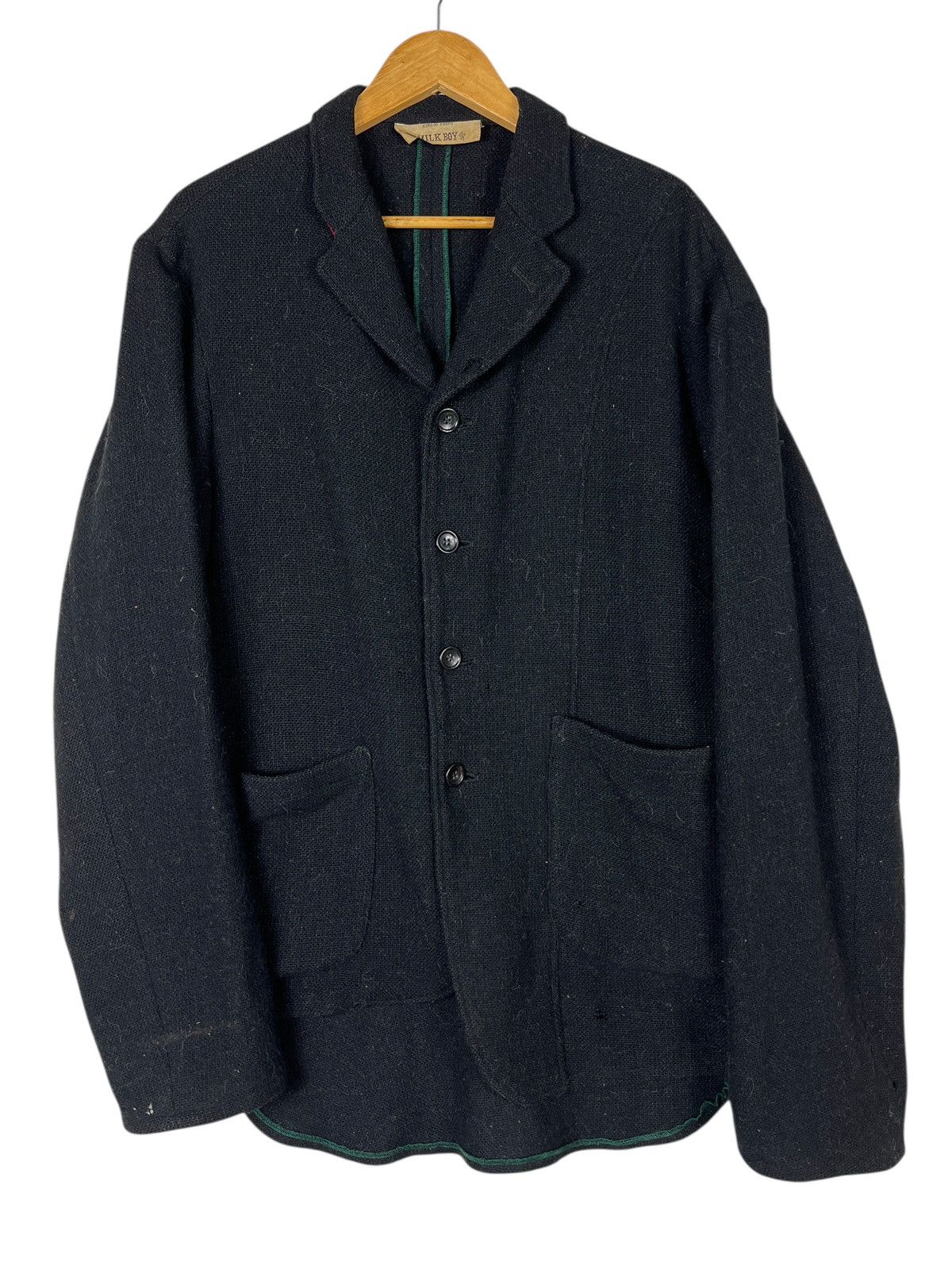 Japanese Brand Vintage MilkBoy Milk Boy Wool Layered Jacket made In Japan Size US L / EU 52-54 / 3 - 2 Thumbnail