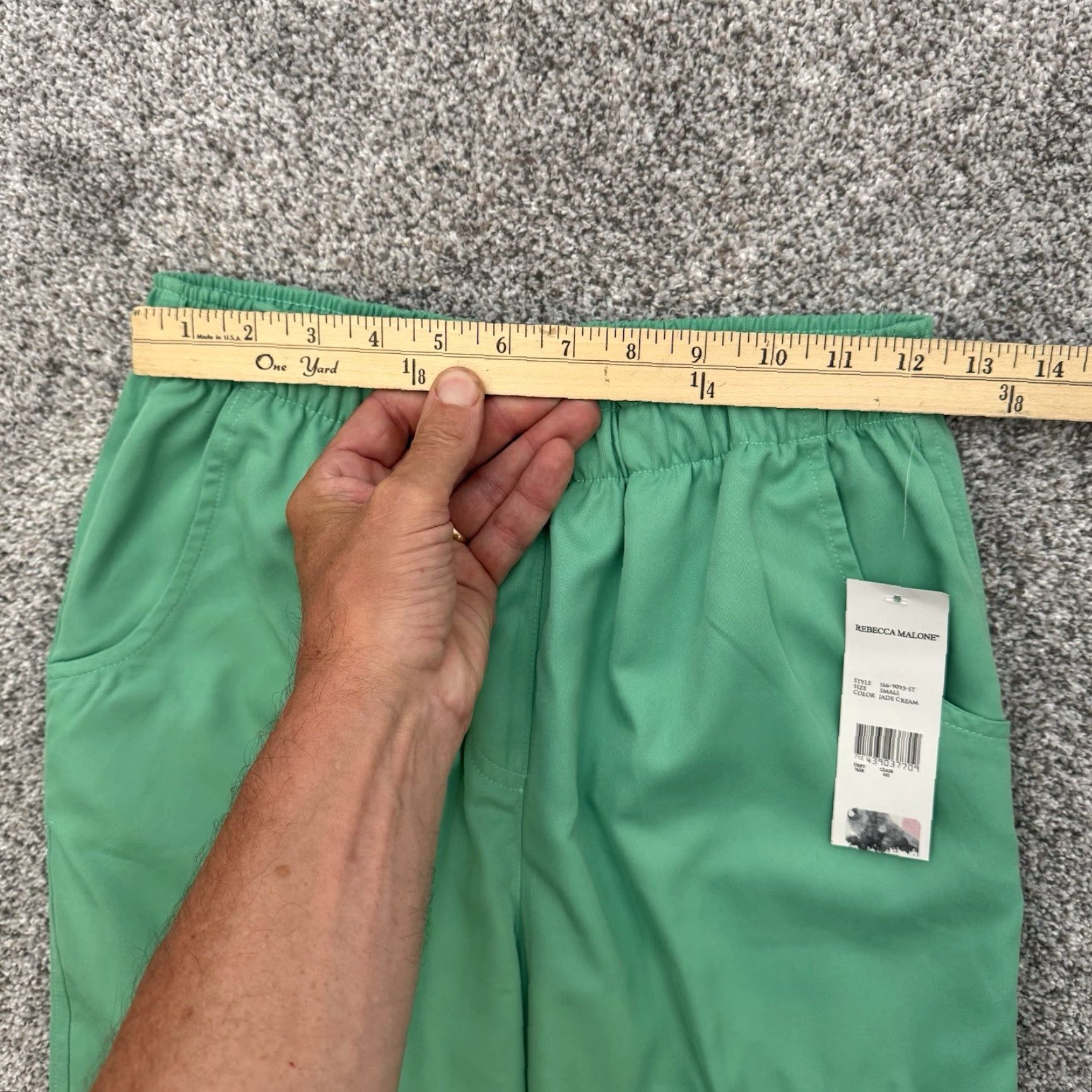 Vintage VINTAGE Rebecca Malone Capri Pants Sea Green Pockets Small Women Capris Beac h Comfy Grandmacore New Size 28" / US 6 / IT 42 - 4 Thumbnail