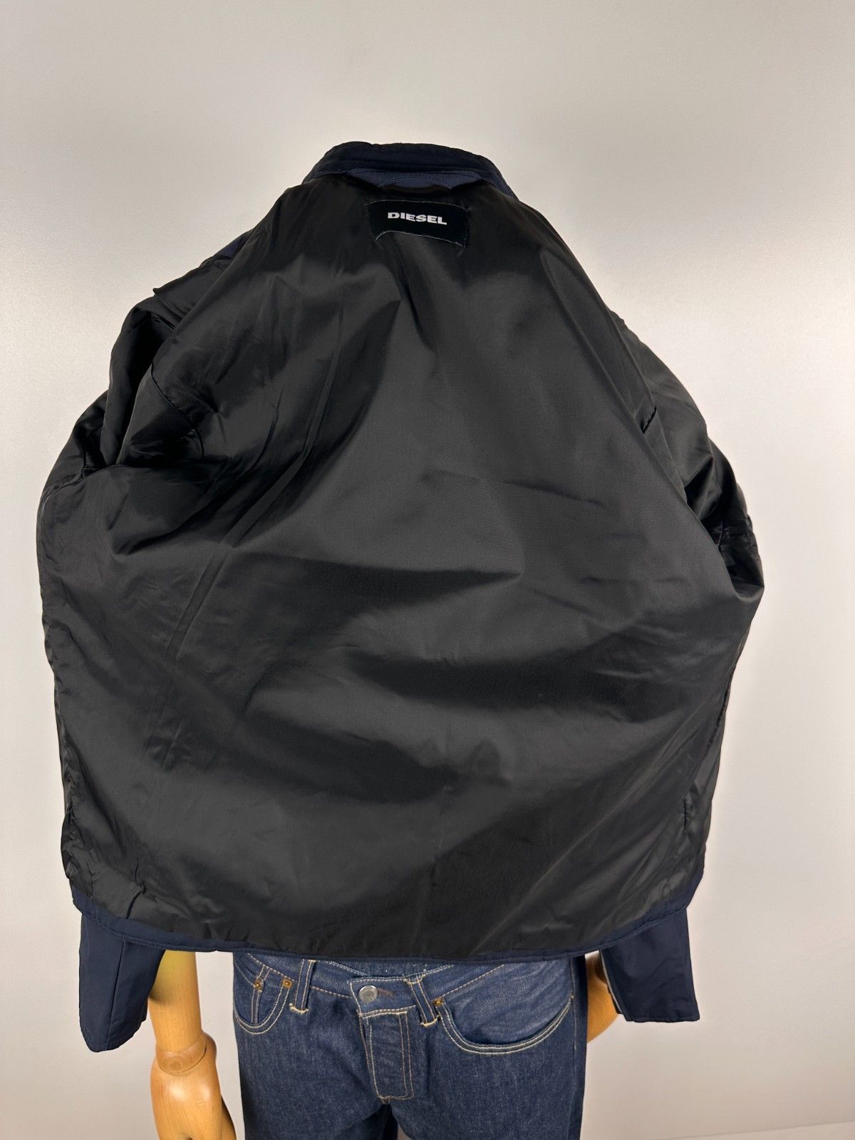 Diesel Diesel Glory Bikers Jacket Light Padded Size S Navy Size US S / EU 44-46 / 1 - 10 Thumbnail