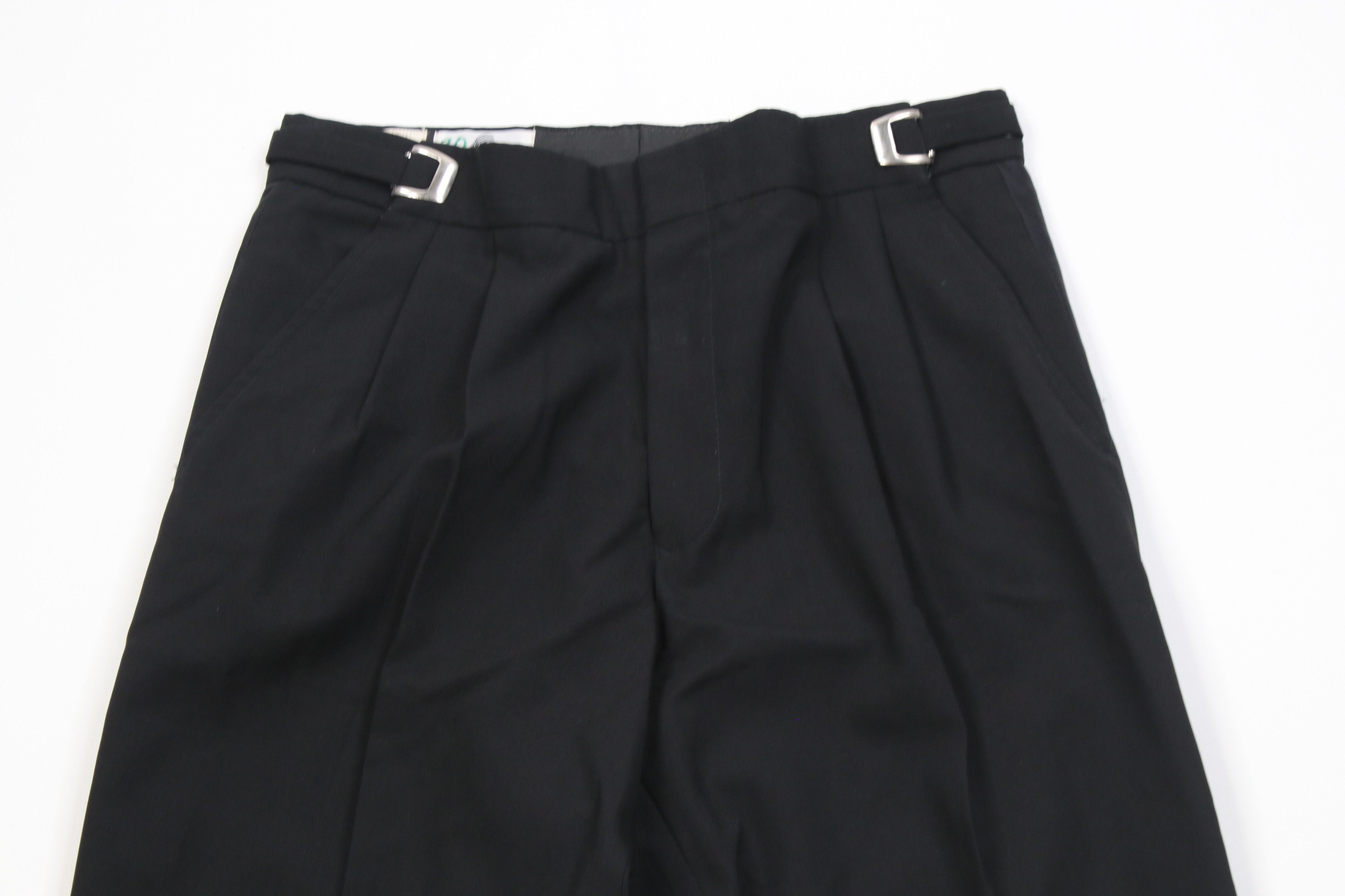 Vintage Vintage 90s Streetwear Wool Knit Tuxedo Pants Black USA Size US 30 / EU 46 - 2 Thumbnail