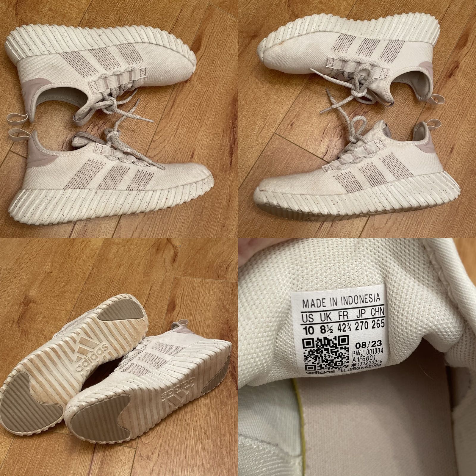Adidas VINTAGE? adidas Kaptir Flow Running Shoes-Light Beige Size 10 Speckled Women Sneaker B US 10 Beige Speckled Adidas Kaptir Flow Women Shoes Size US 10 / IT 40 - 8 Thumbnail