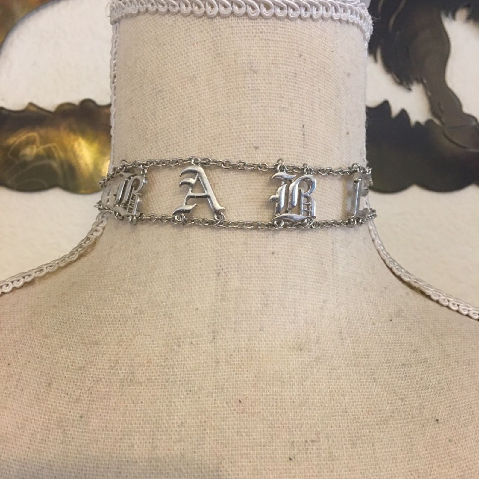 Jewelry Silver tone “BABE” chain link choker necklace Size ONE SIZE - 1 Thumbnail