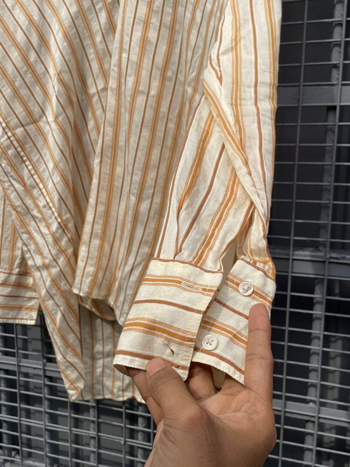 Helmut Lang Helmut Lang | V Neck Stripe Pullover Size S / US 4 / IT 40 - 11 Thumbnail
