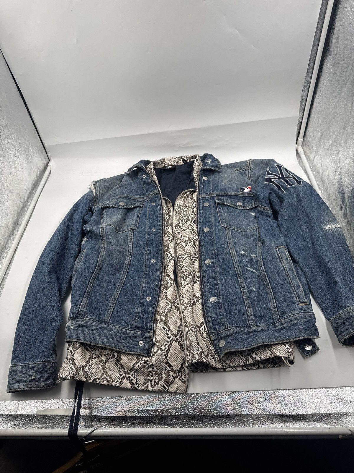 KITH × MLB DENIM JACKET KITH MLB NEW YORK YANKEES DENIM JACKET/VEST SET KH1226 | eBay
