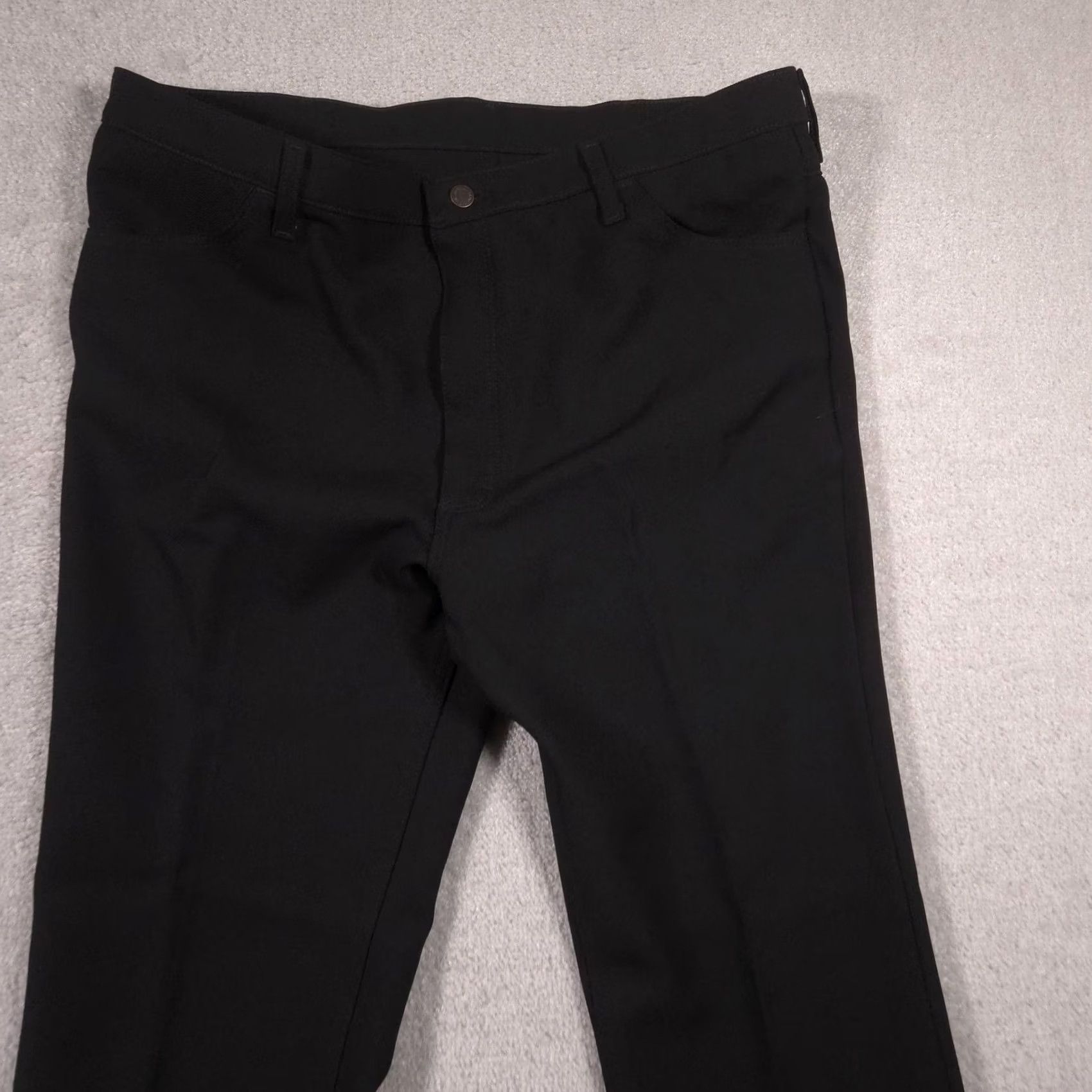 Wrangler Wrangler Jeans Mens 42x29 Black Denim Straight Leg Regular Fit 82BK Casual Pants Jeans Size US 42 / EU 58 - 3 Thumbnail