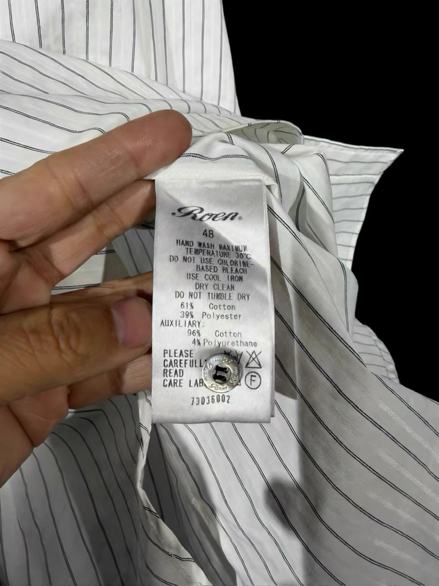 Roen Roen Hi-End Double Layer Collar Shirt K11 Size US M / EU 48-50 / 2 - 5 Thumbnail