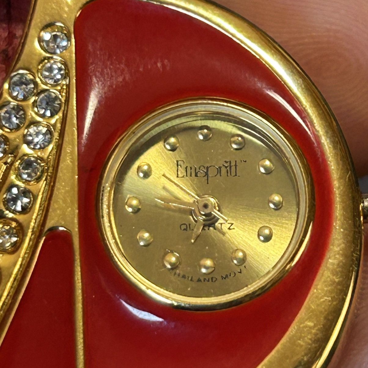 Vintage Rare Vintage 80s Emspritt red croc genuine leather watch Size ONE SIZE - 13 Thumbnail