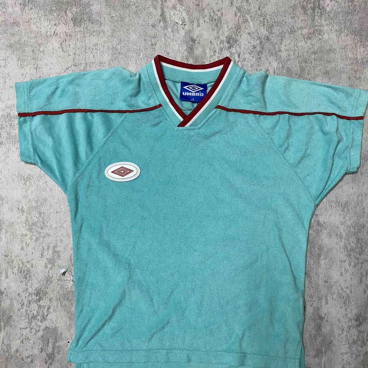 Umbro Umbro turquoise and red football shirt football Size US S / EU 44-46 / 1 - 1 Thumbnail