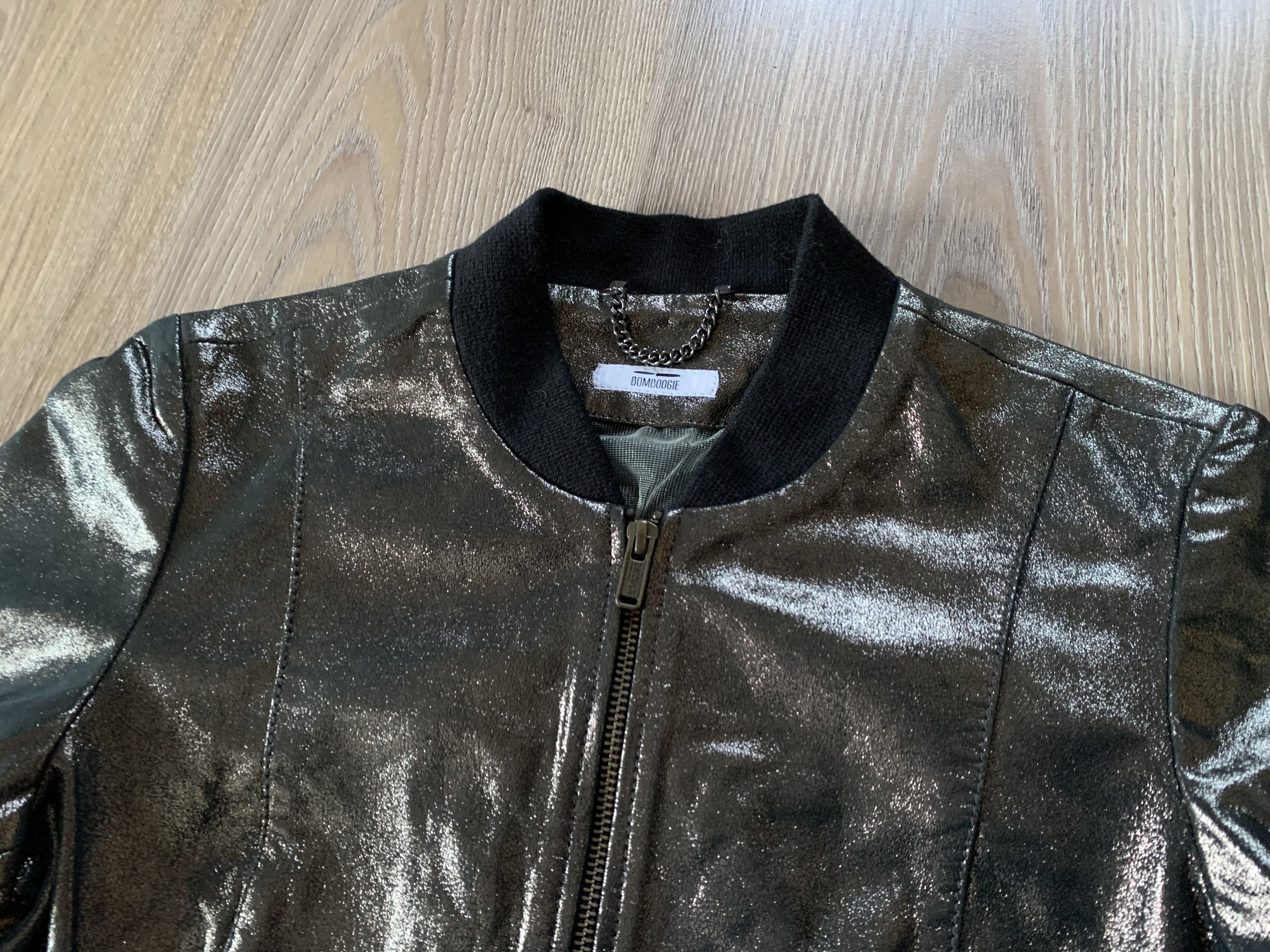 Bomboogie × Genuine Leather Bomboogie Woman Lamb Leather Jacket Size M / US 6-8 / IT 42-44 - 5 Thumbnail