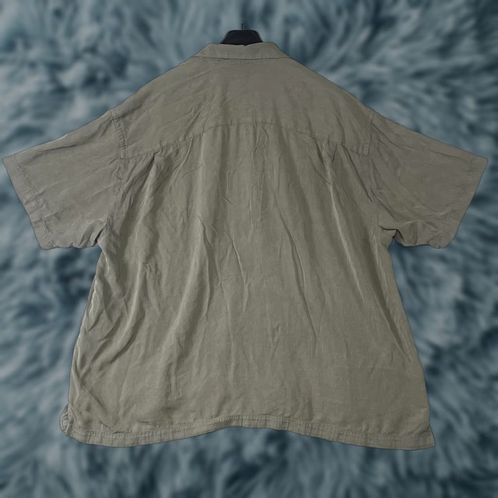 Tommy Bahama Tommy Bahama Button-Up Shirt Mens 2XL Brown Silk Short Sleeve Button-Down Collared Vacation Casual Travel Size US XXL / EU 58 / 5 - 1 Thumbnail
